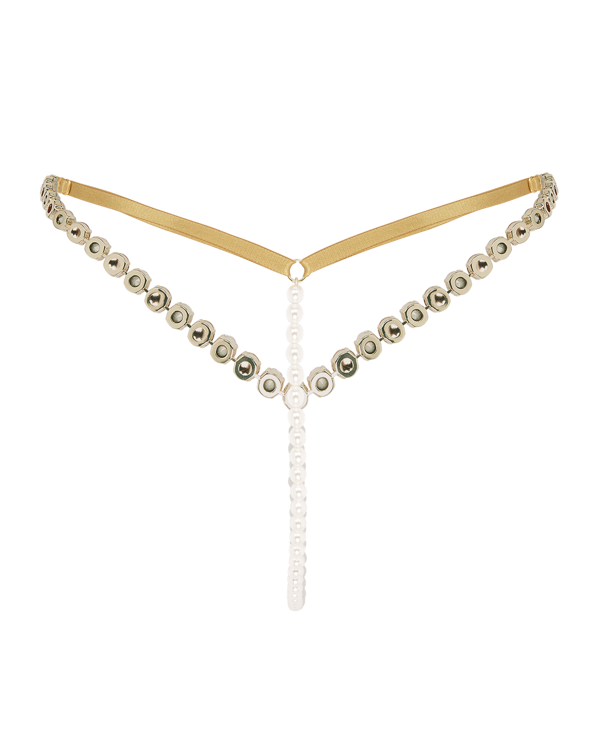 Gwenie Thong Gold/Pearl | Agent Provocateur
