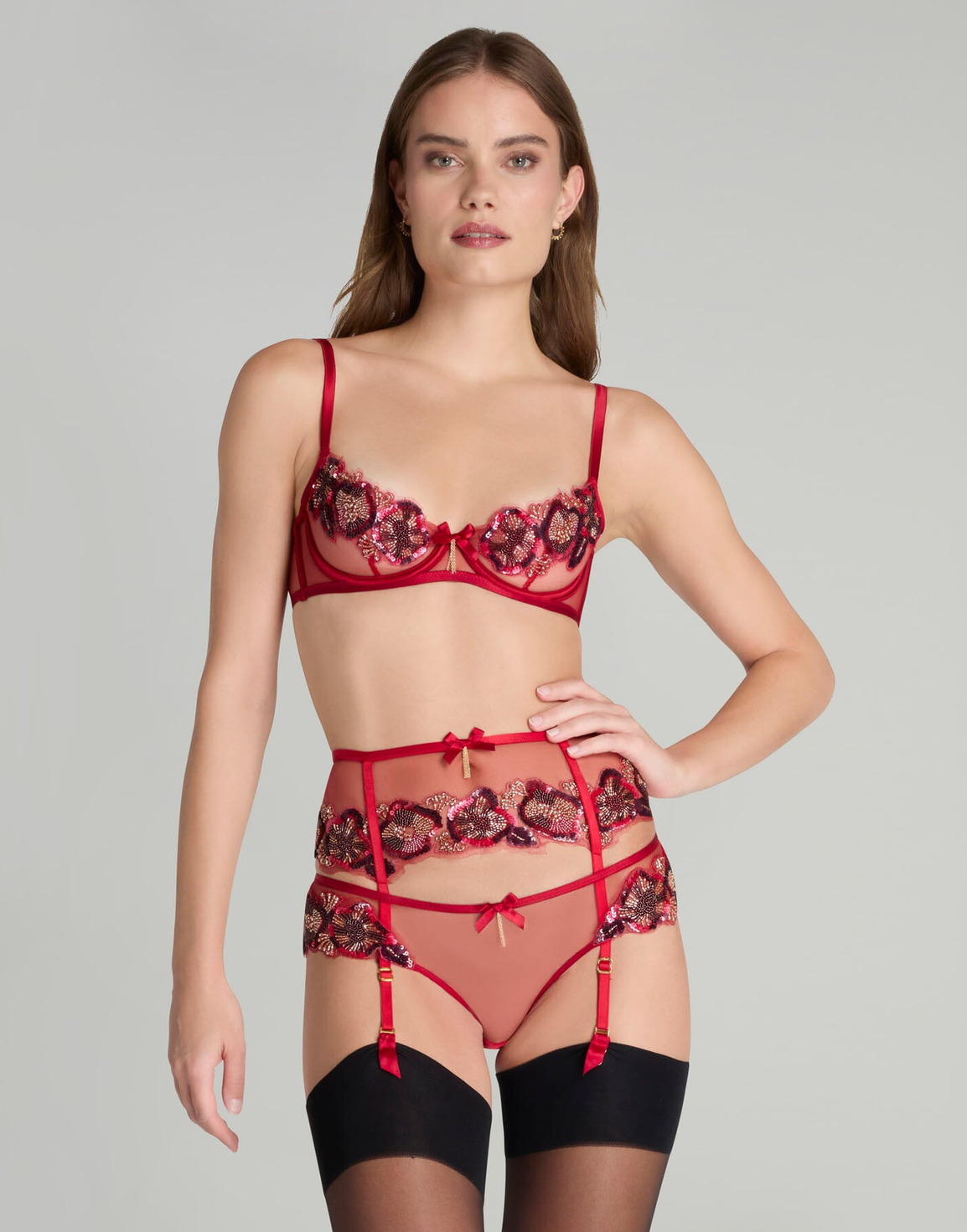 Giana Suspender Red | Agent Provocateur