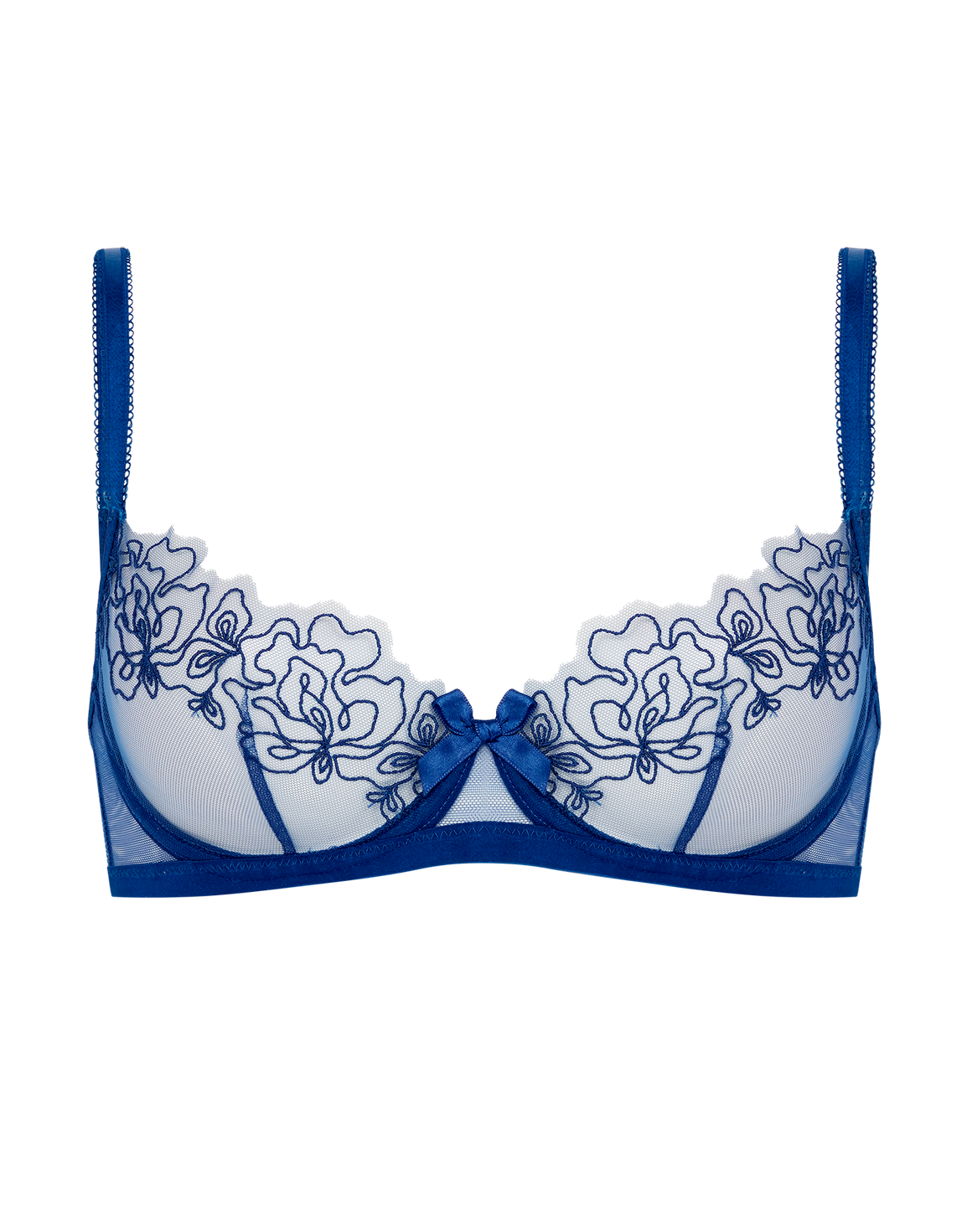Juni Demi Cup Underwired Bra Cobalt | Agent Provocateur
