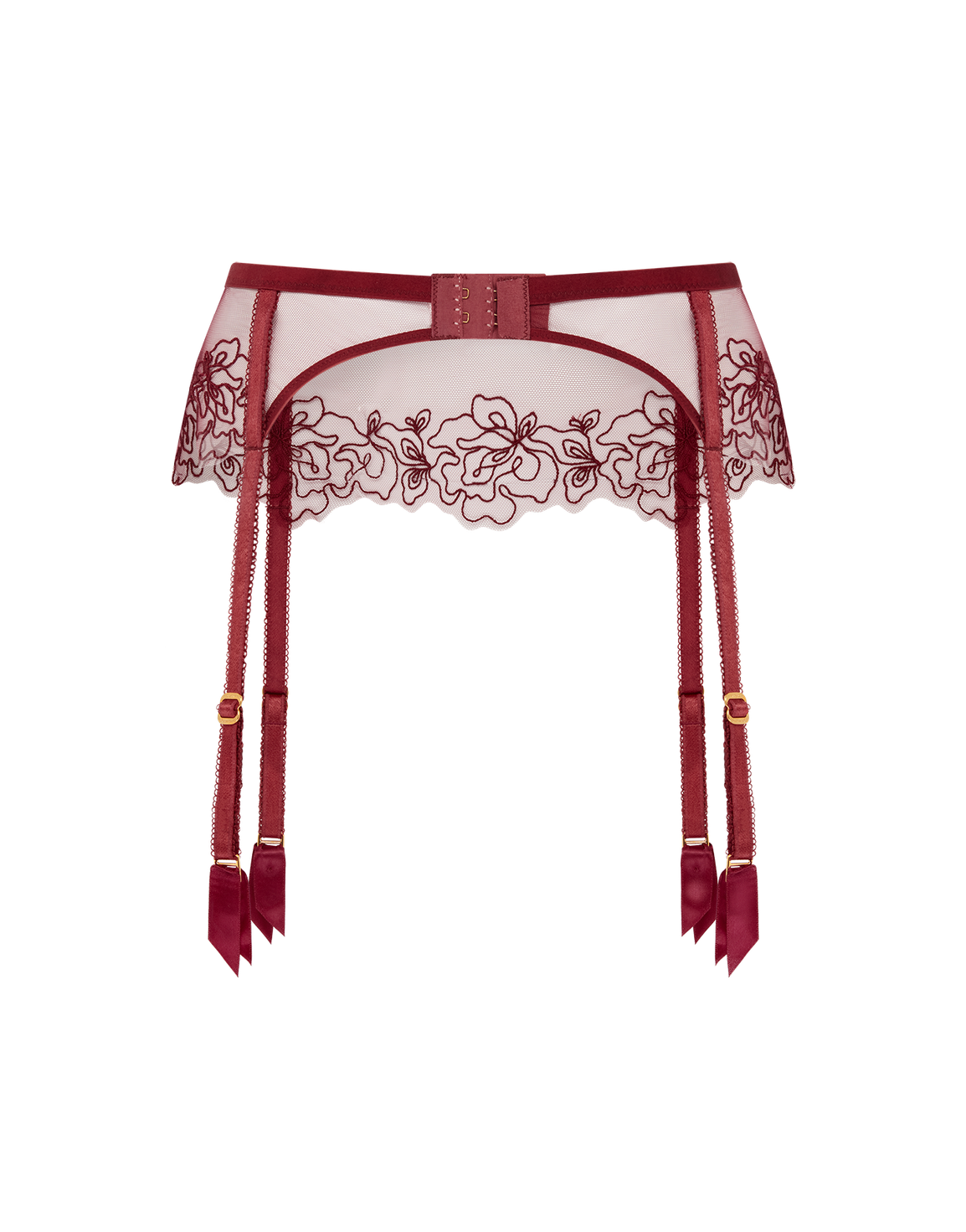 Juni Suspender Burgundy | Agent Provocateur