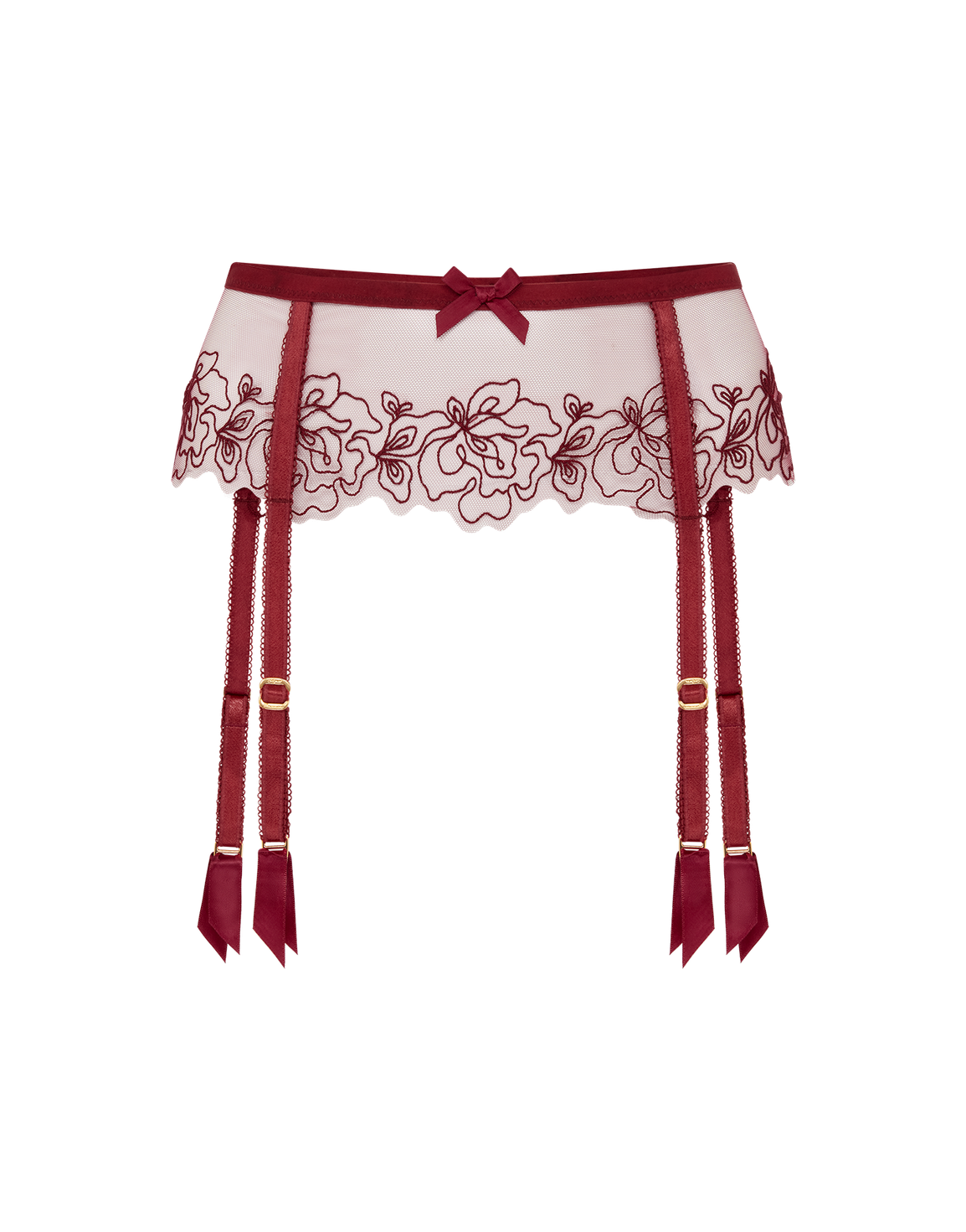 Juni Suspender Burgundy | Agent Provocateur