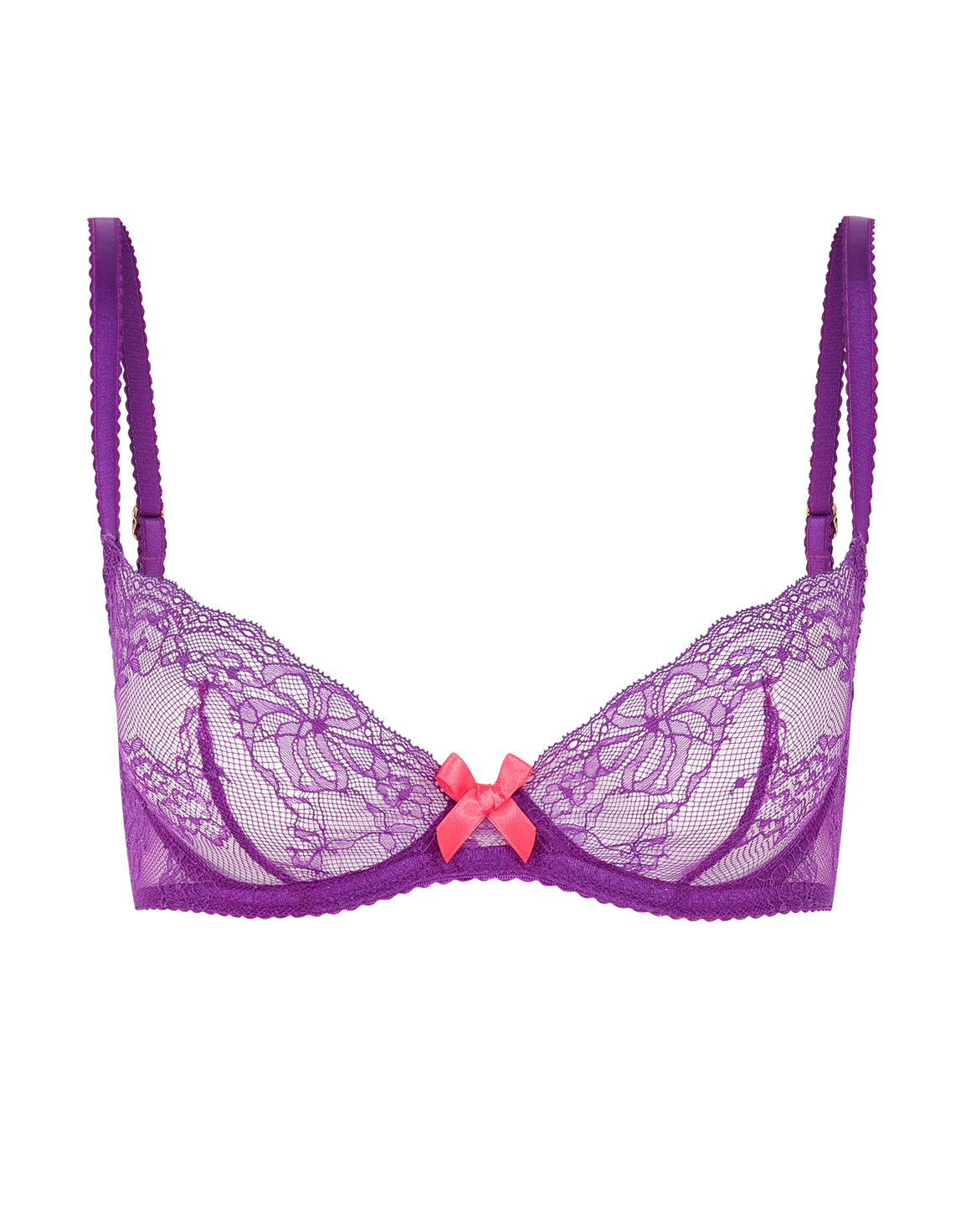 Isedora Plunge Underwired Bra Purple/Pink | Agent Provocateur