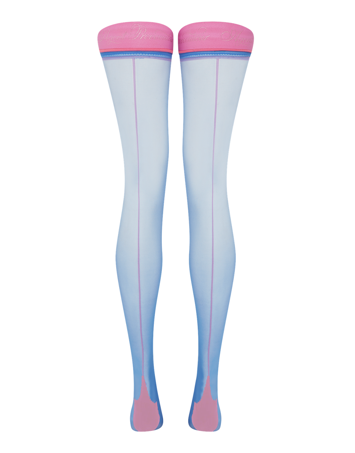 Tanzie Hold Ups Blue/Pink | Agent Provocateur
