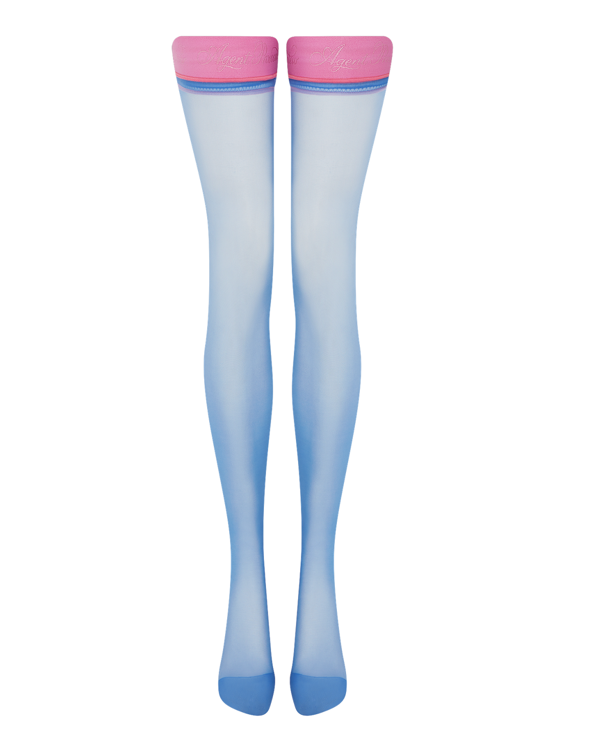 Tanzie Hold Ups Blue/Pink | Agent Provocateur