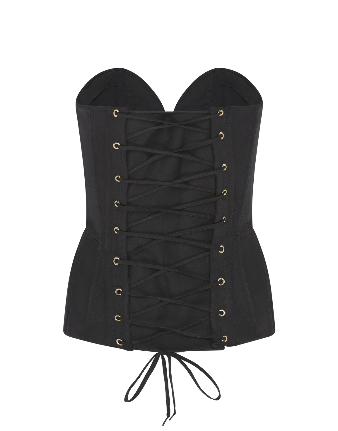 Gena Satin Corset Black Gena Satin | Agent Provocateur