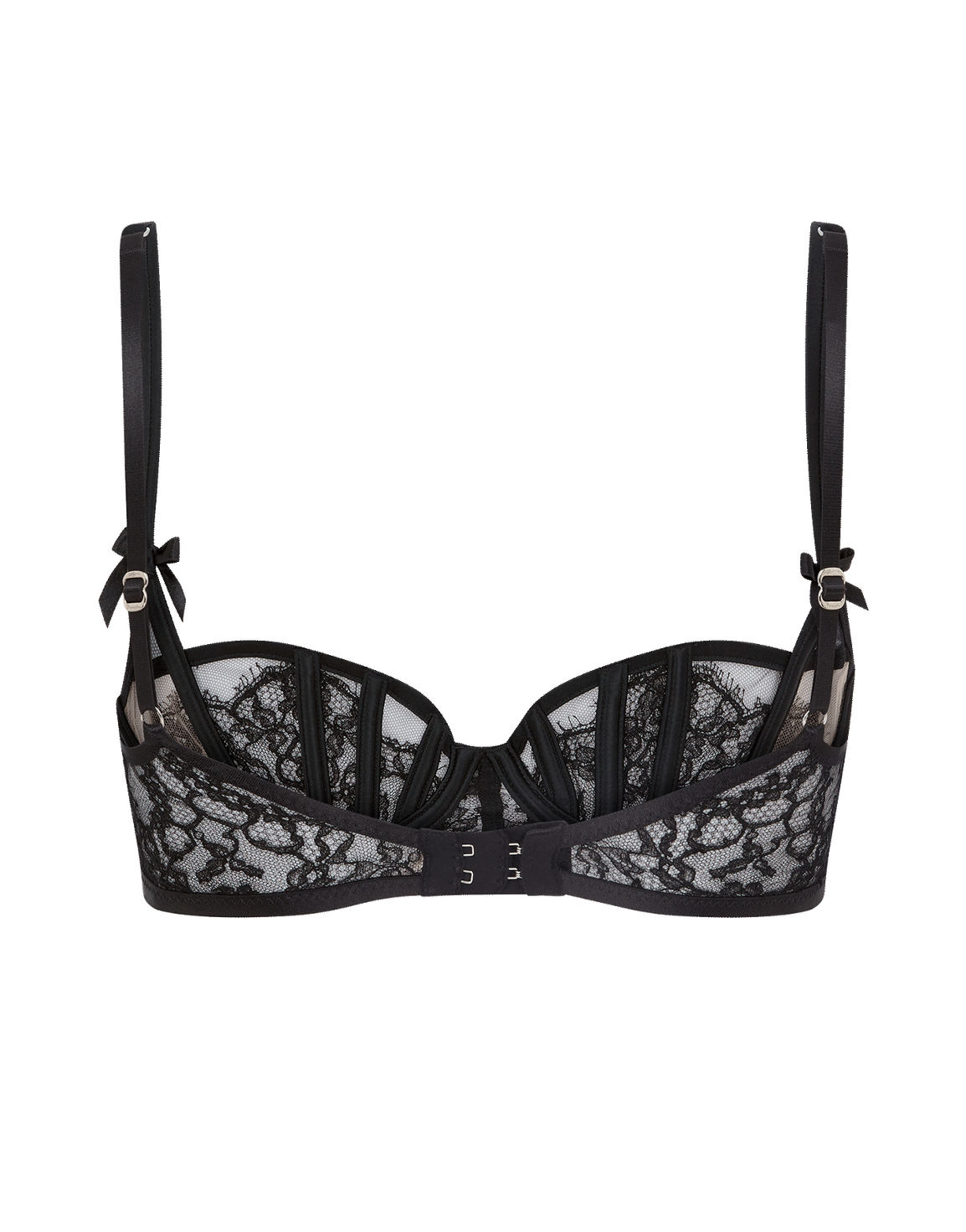 Caitriona Balconette Underwired Bra Black/Iridescent | Agent Provocateur