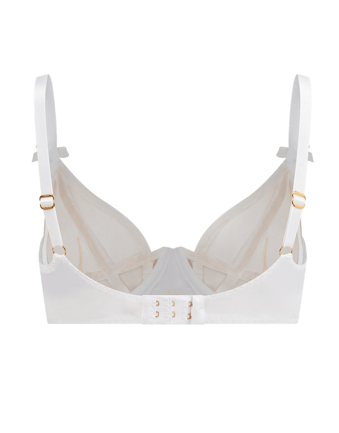 Briella Plunge Underwired Bra White | Agent Provocateur