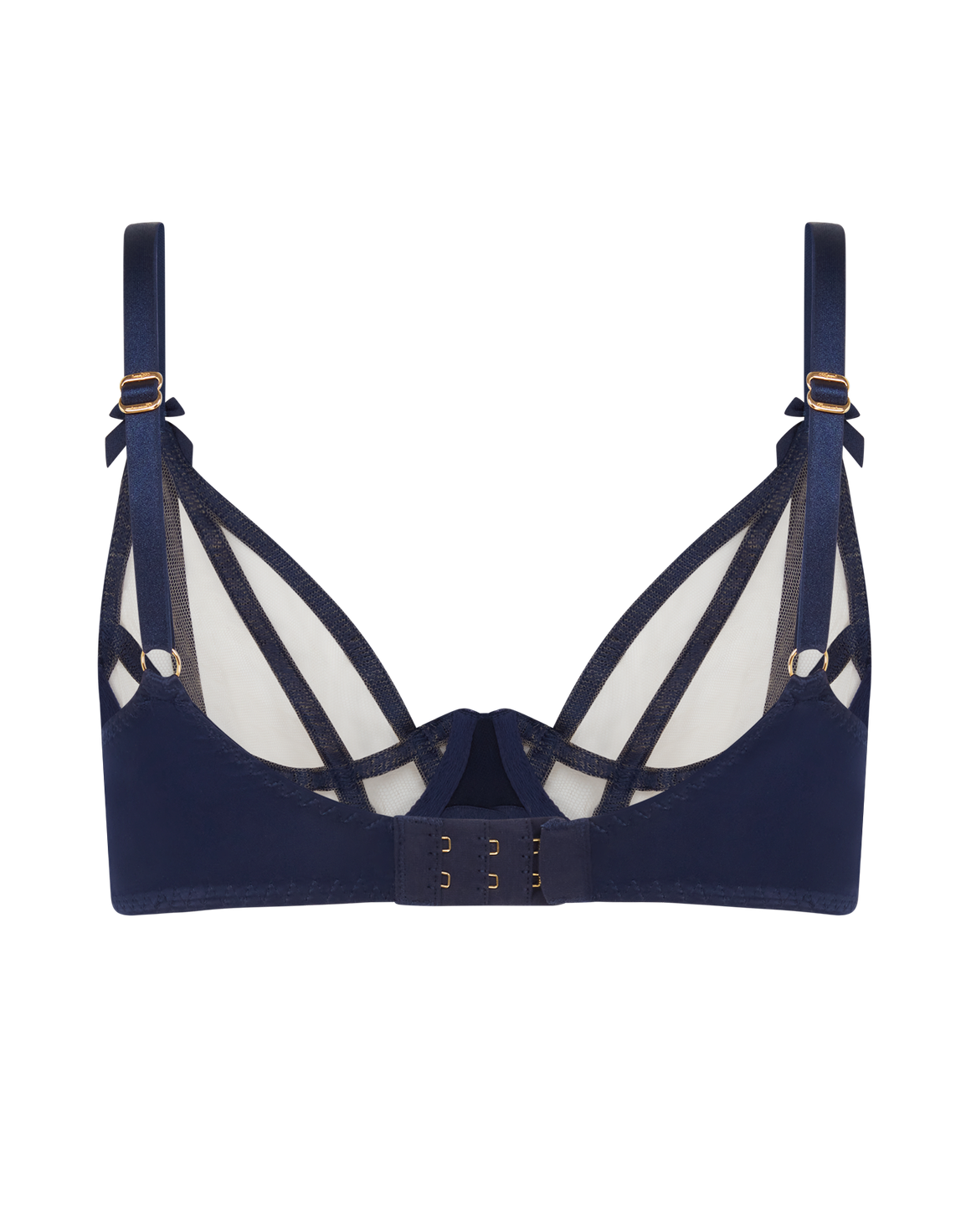Briella Plunge Underwired Bra Navy/Navy | Agent Provocateur
