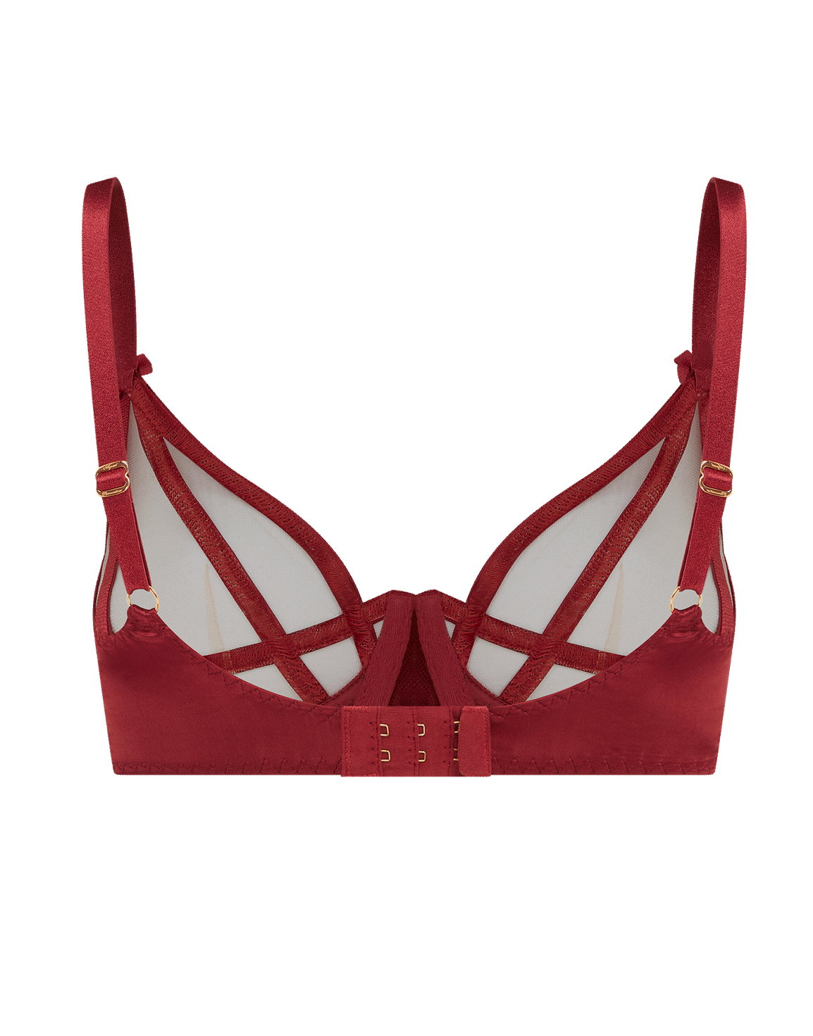 Briella Plunge Underwired Bra Burgundy | Agent Provocateur