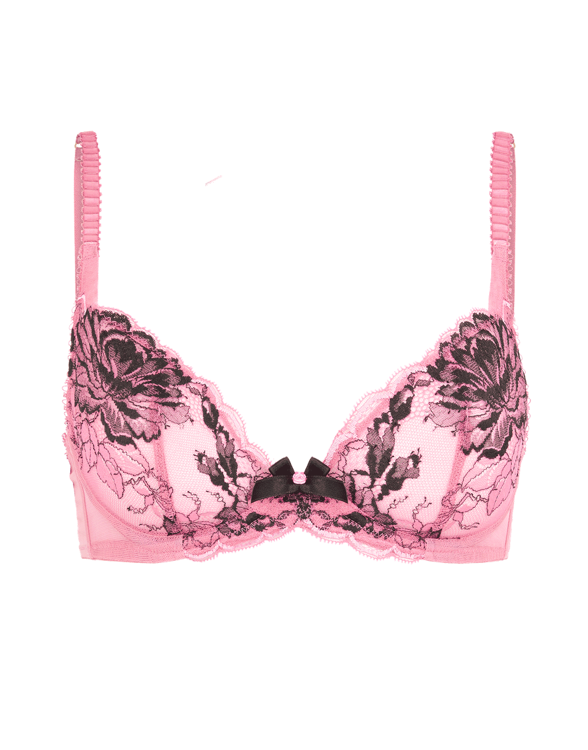 Yara 1 Plunge Underwired Bra Pink/Black | Agent Provocateur