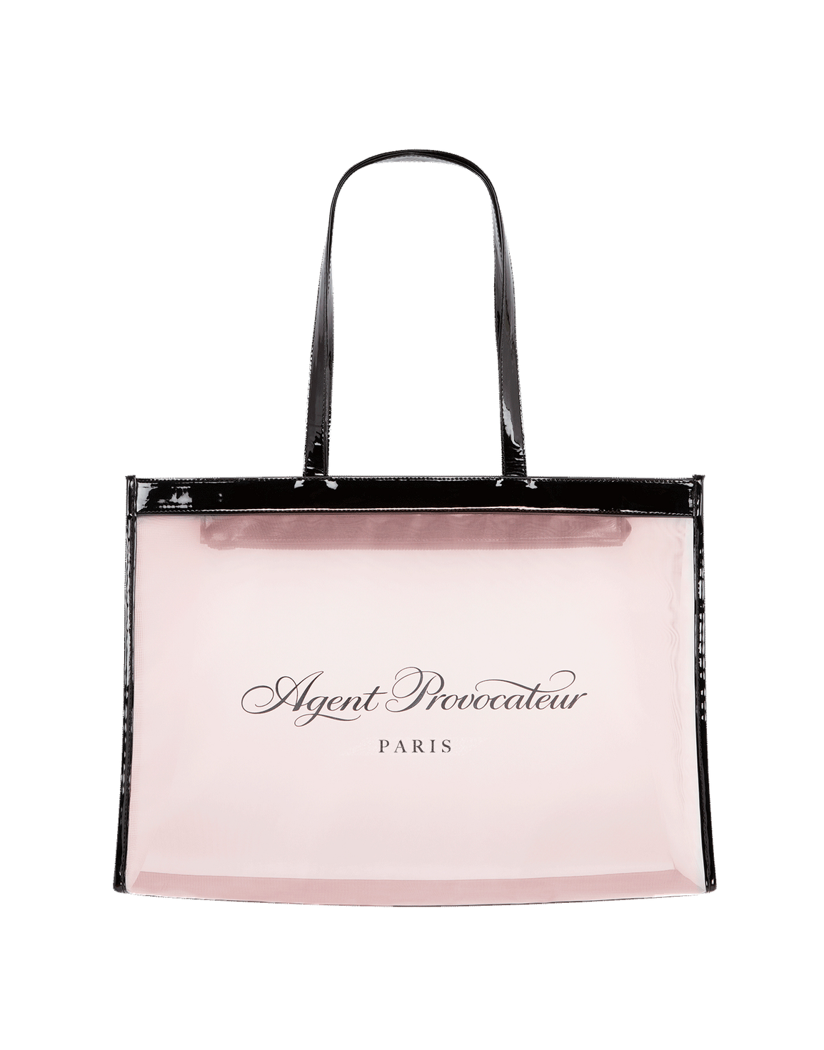 AP Paris Tote Bag Baby Pink/Black | Agent Provocateur