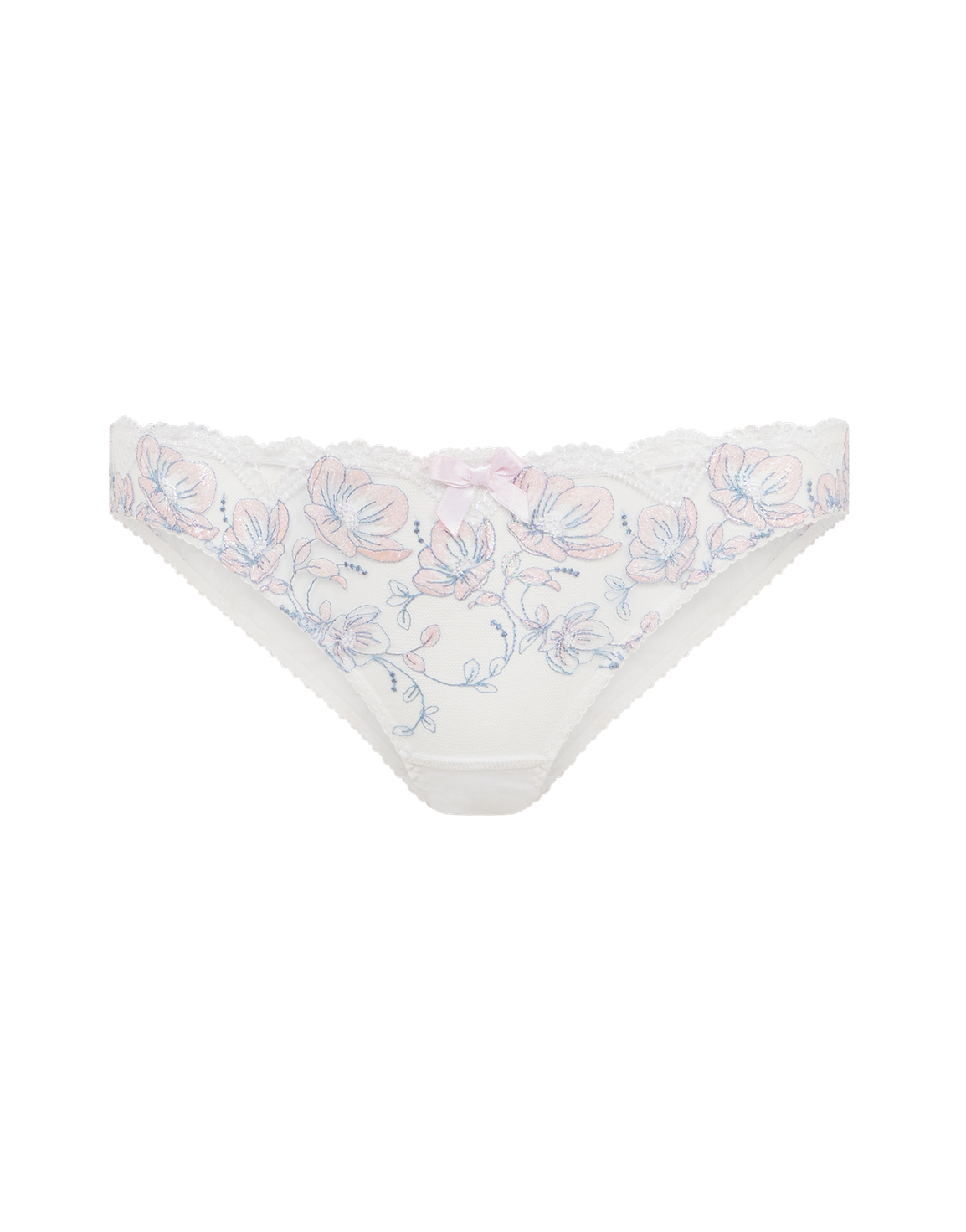 Winnette Full Brief  Baby Pink/White | Agent Provocateur