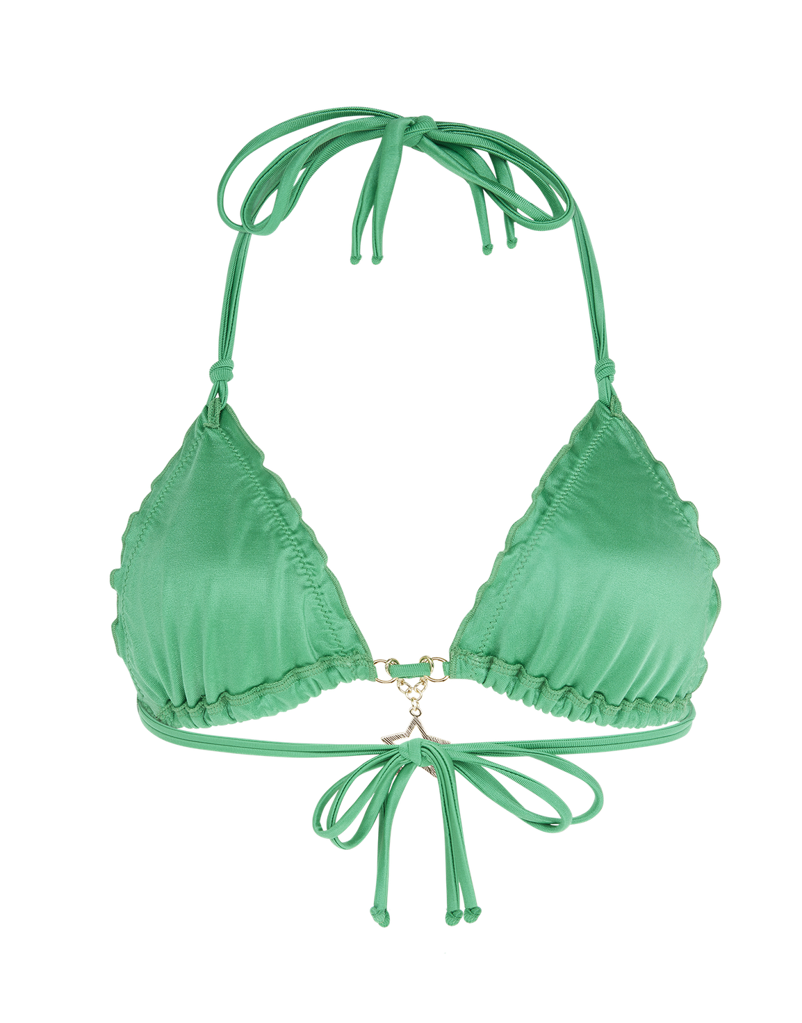Berry 1 Bikini Top Green/Gold | Agent Provocateur