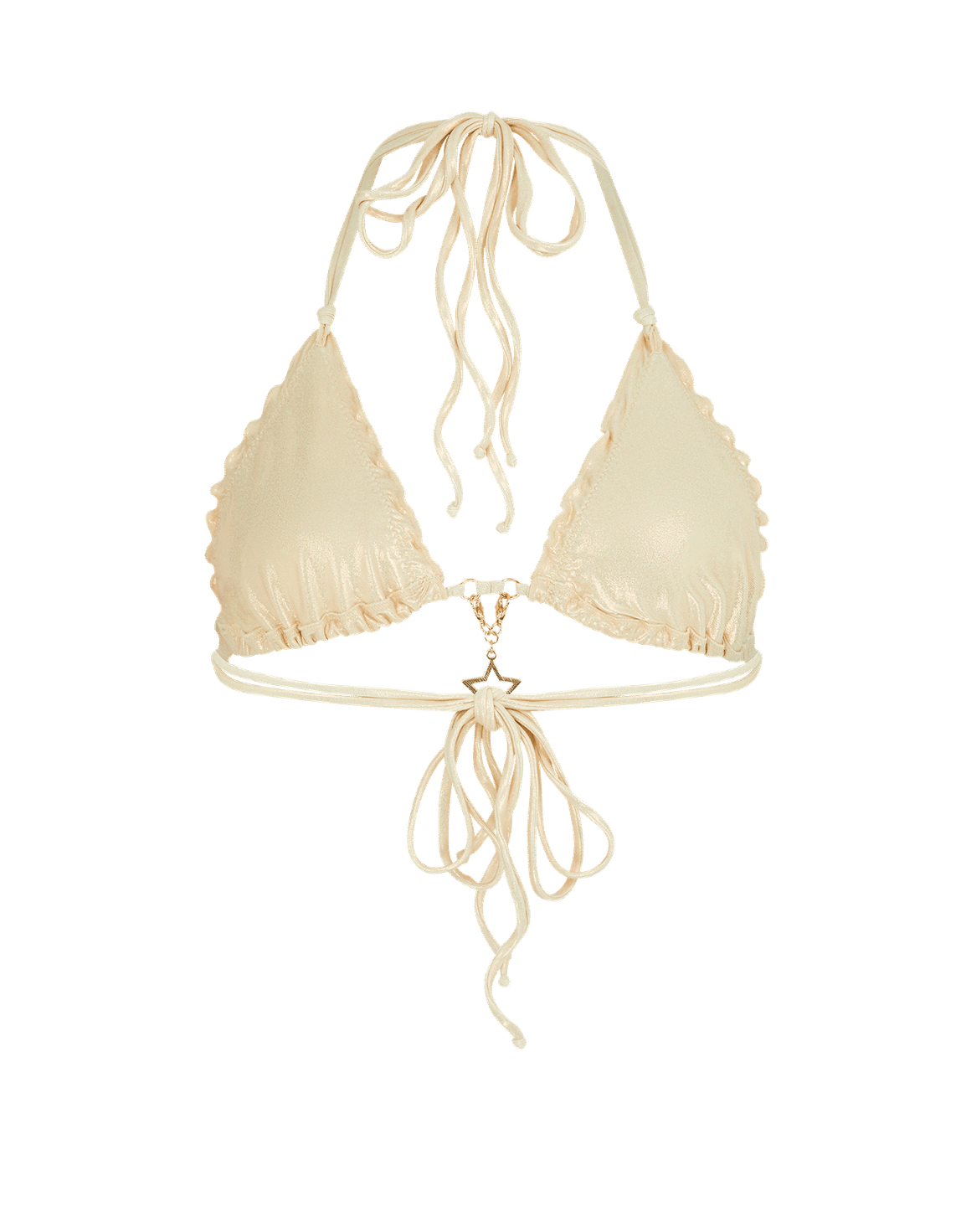 Berry 1 Bikini Top Light Gold | Agent Provocateur