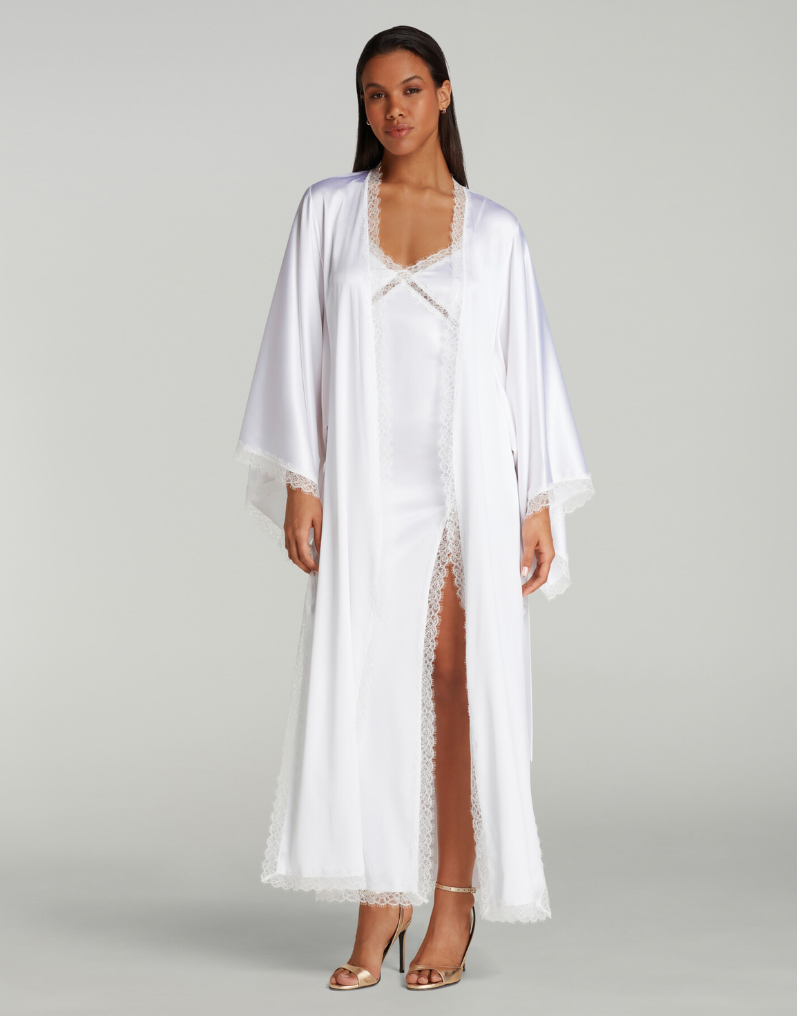 Gisele Long Kimono White | Agent Provocateur