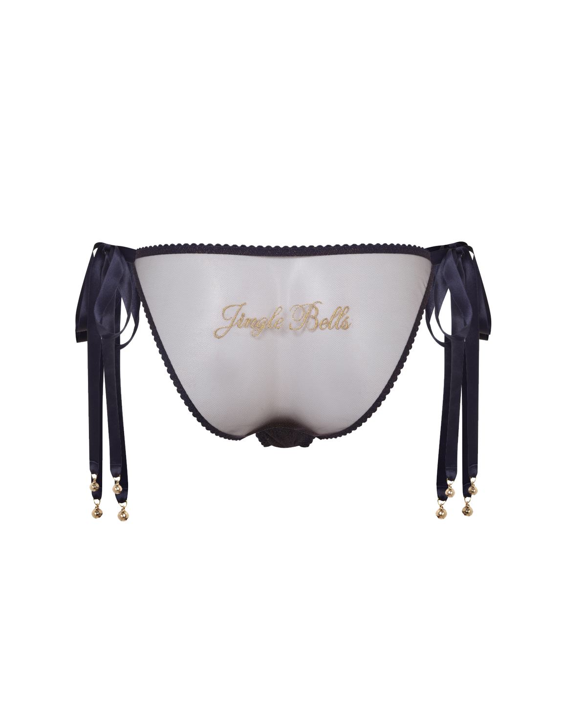 Icy Tie Side Brief Navy/Gold | Agent Provocateur