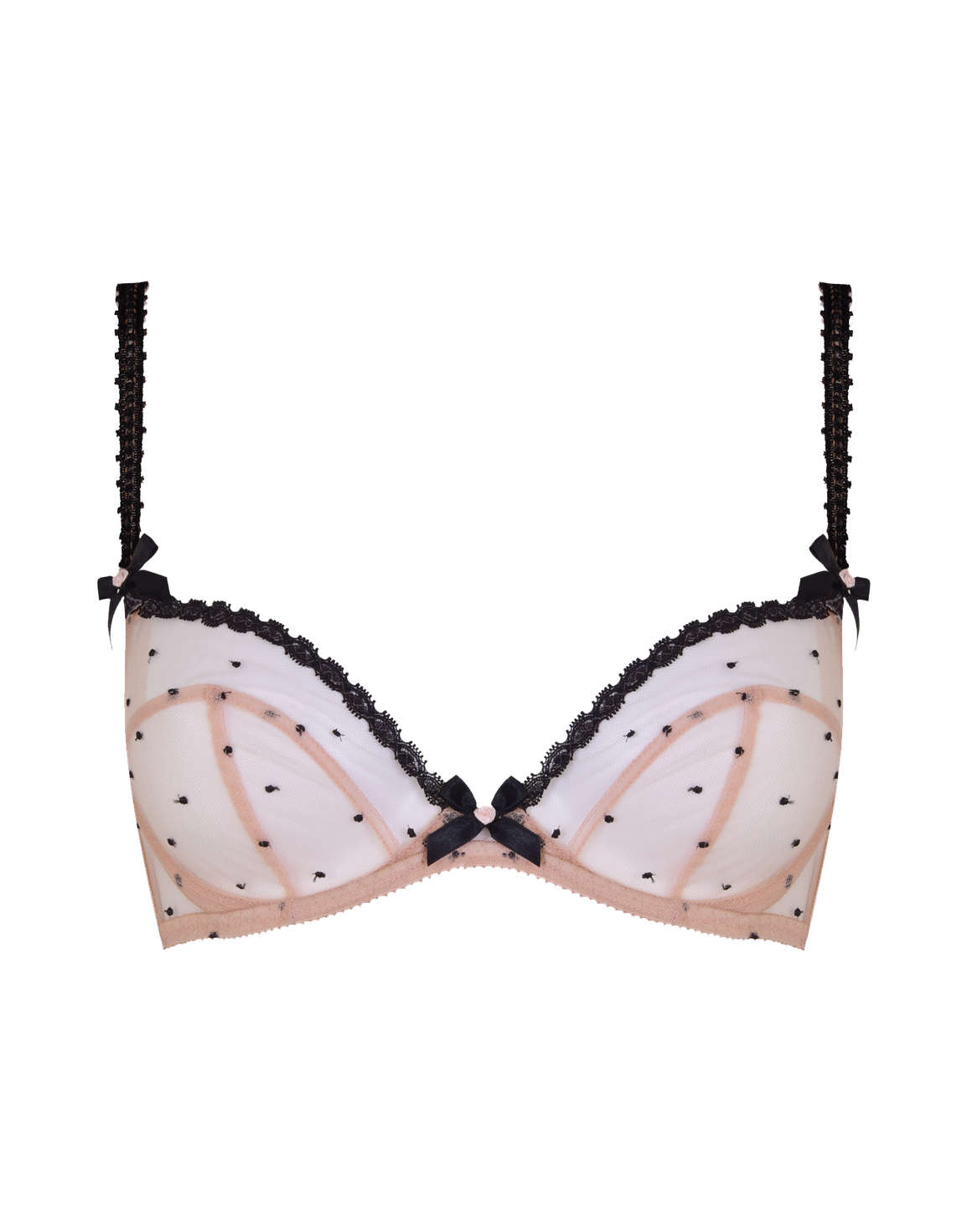 Poppie Bra Nude/Black | Agent Provocateur