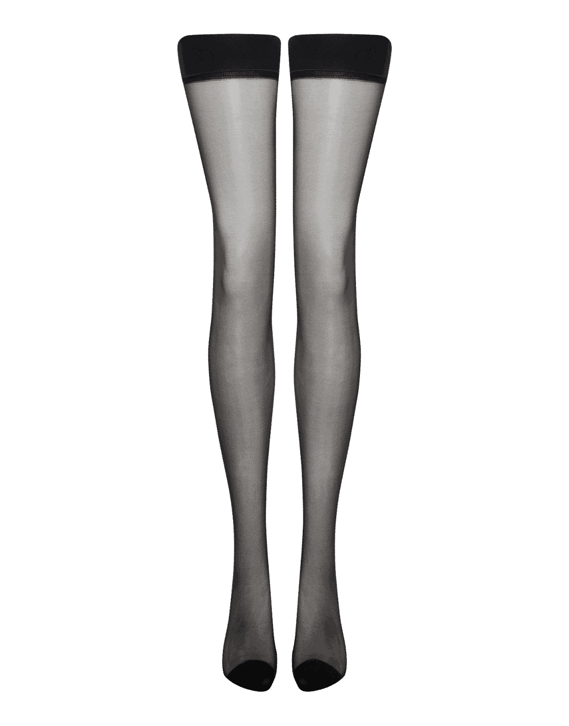 Seam & Heel Holdups Black | Agent Provocateur