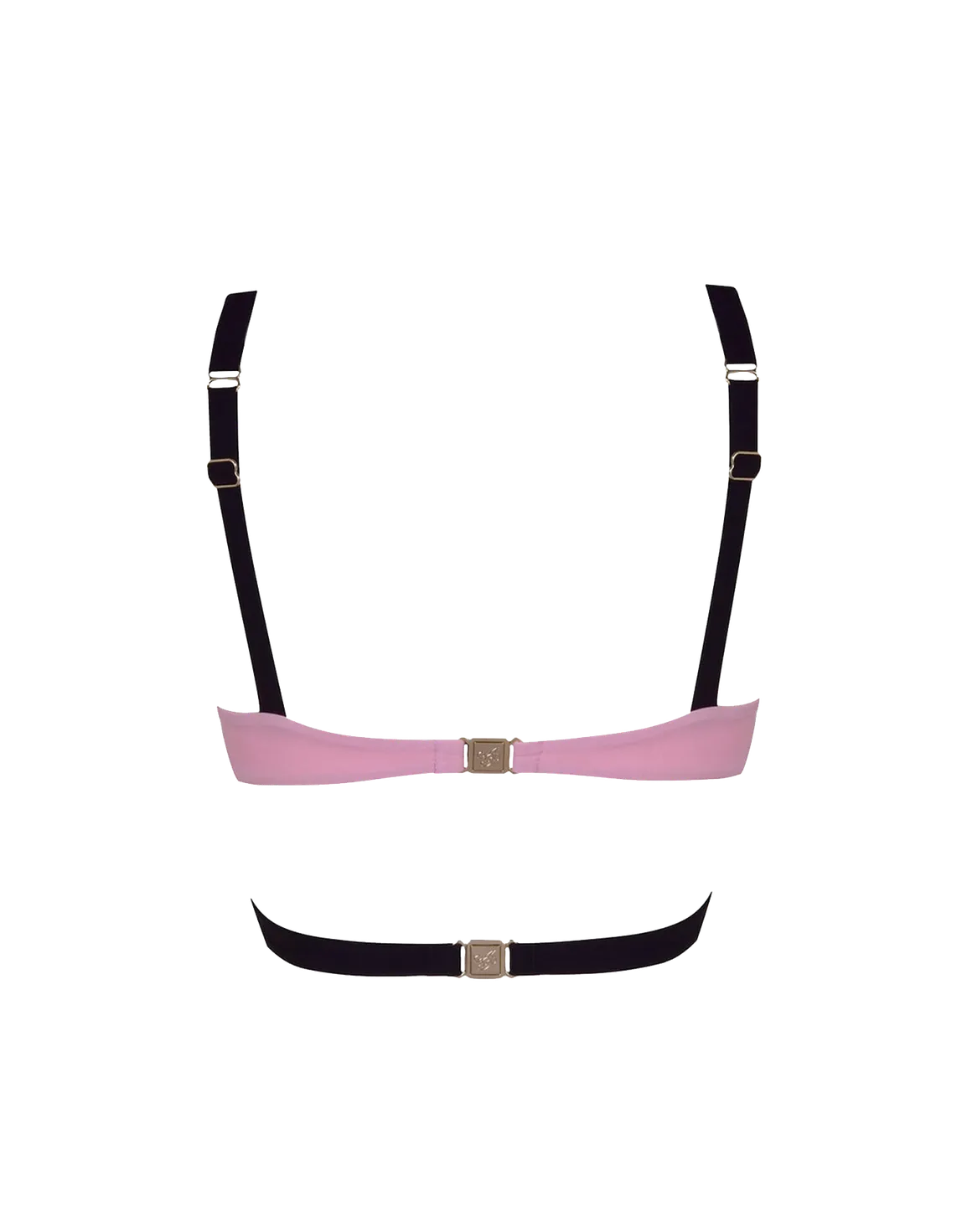 Mazzy Bikini Top Black/Pink | Agent Provocateur