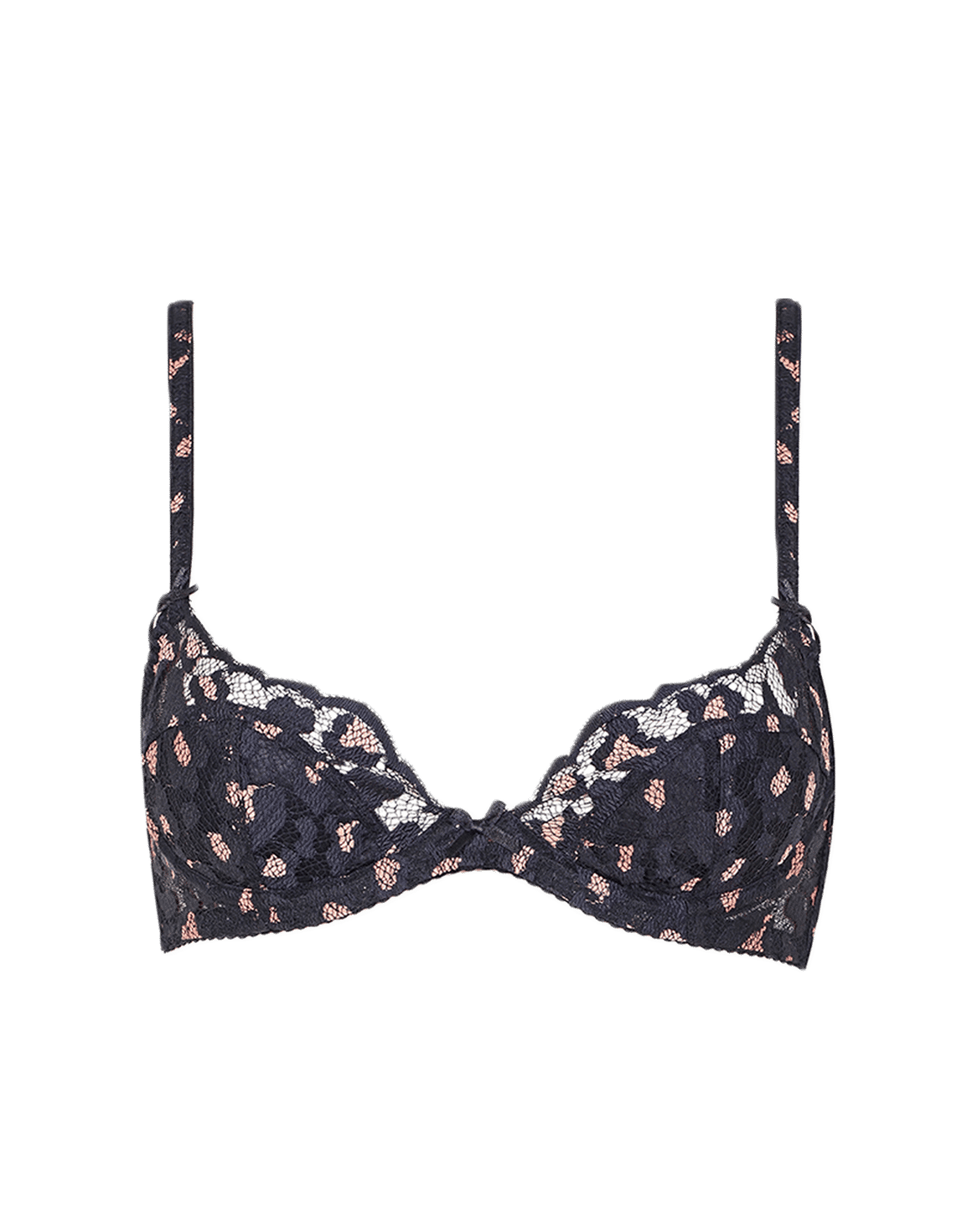 Effie Padded Bra Black/Pink | Agent Provocateur