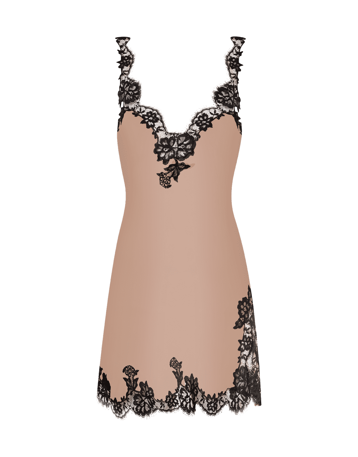 Gulia Short Slip Blush/Black | Agent Provocateur