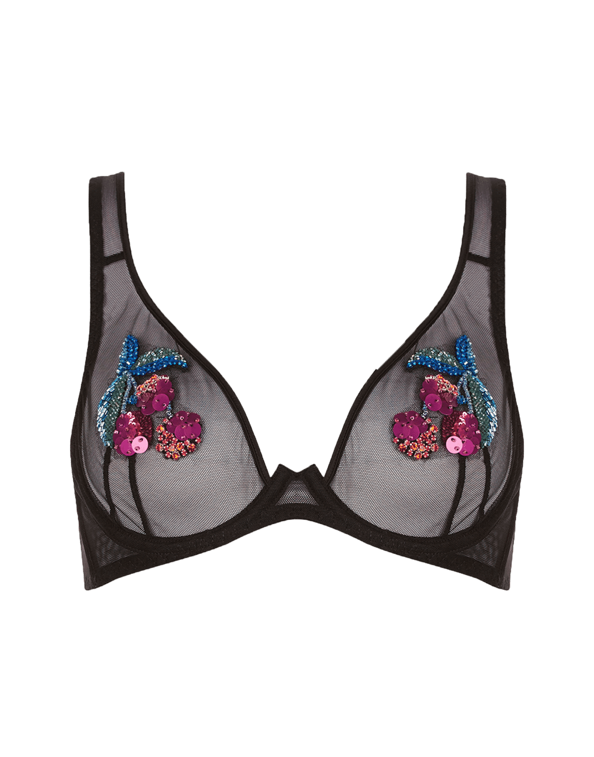 Nabina High Apex Bra Black | Agent Provocateur