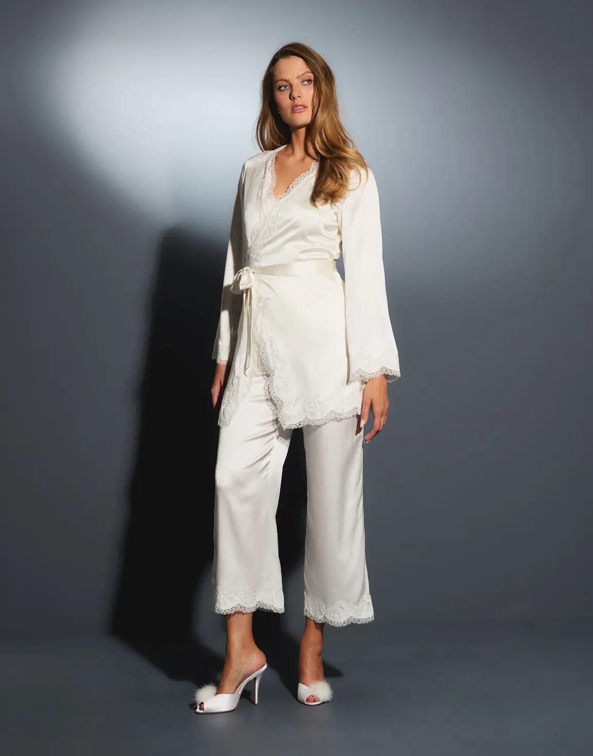 Amelea Pyjama Top Ivory | Agent Provocateur