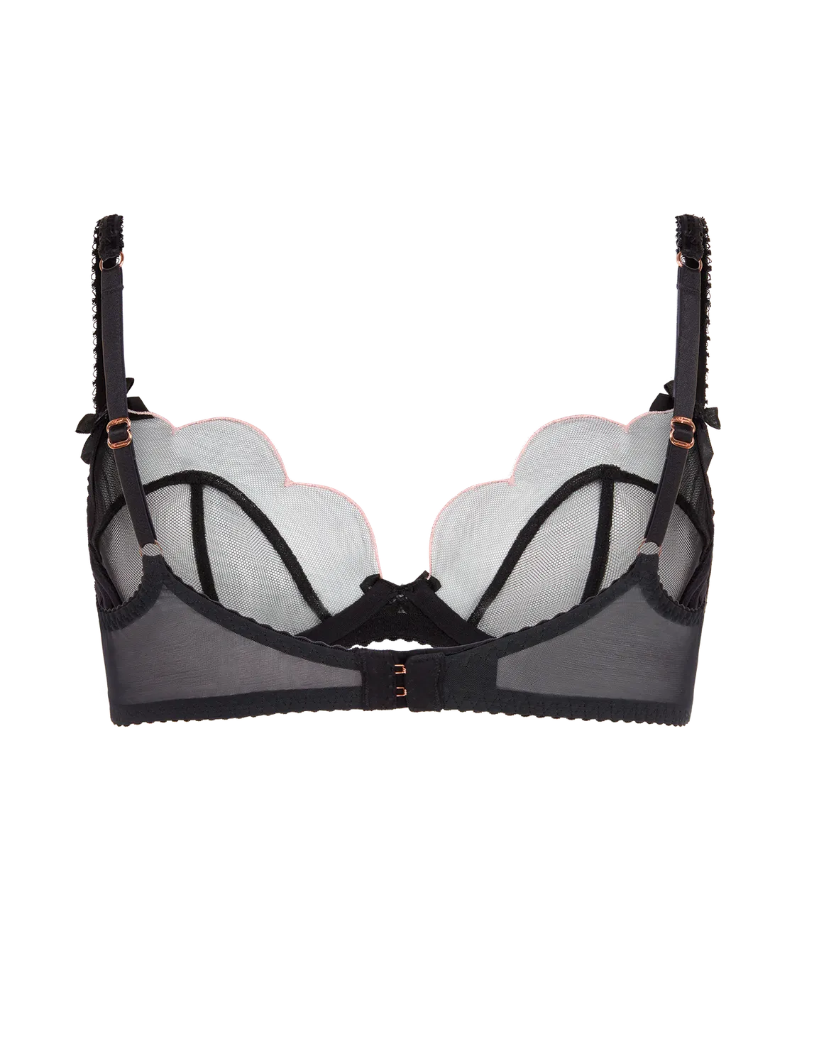 Lorna Plunge Underwired Bra Black  | Agent Provocateur