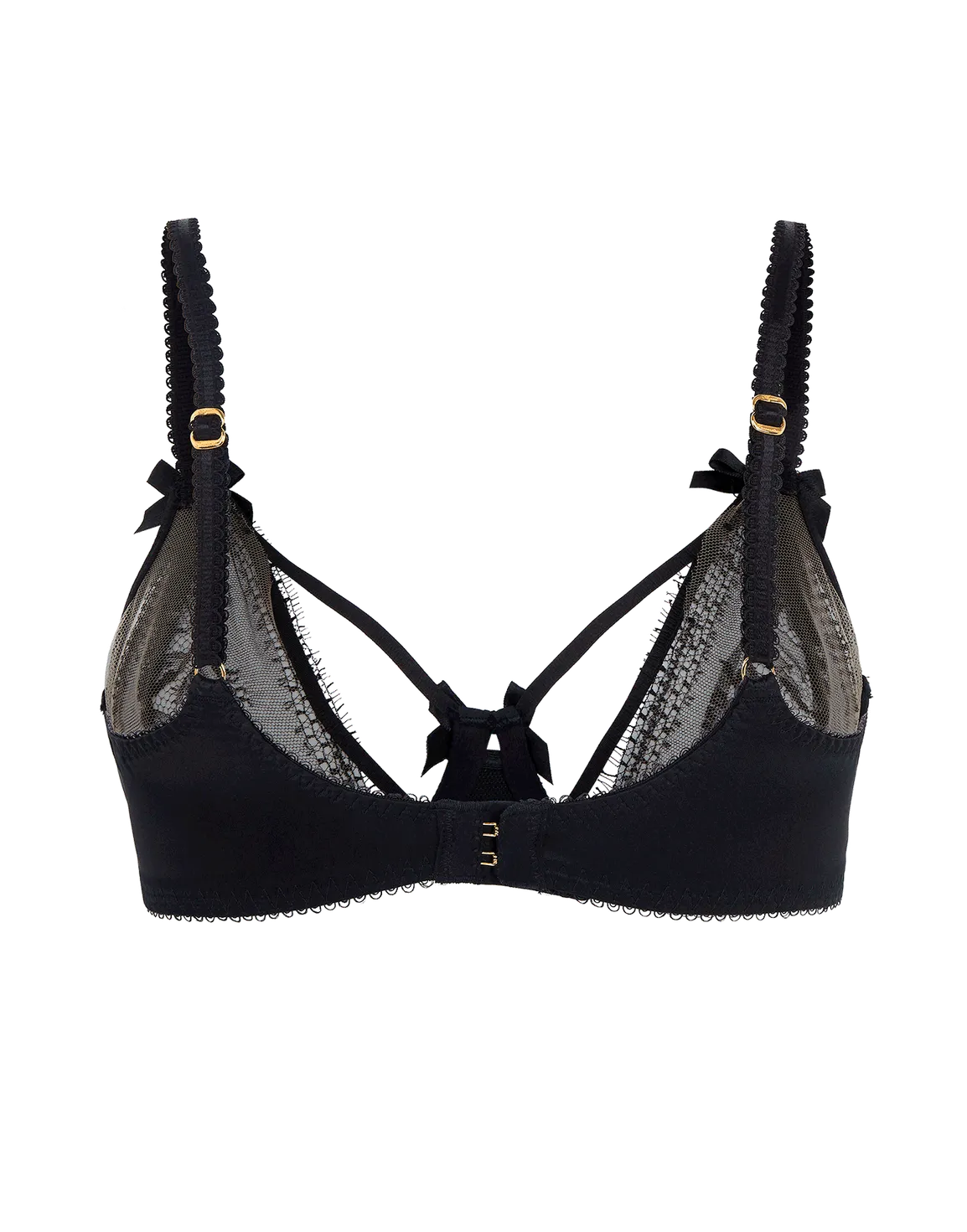 Tanya Plunge Underwired Bra Black | Agent Provocateur