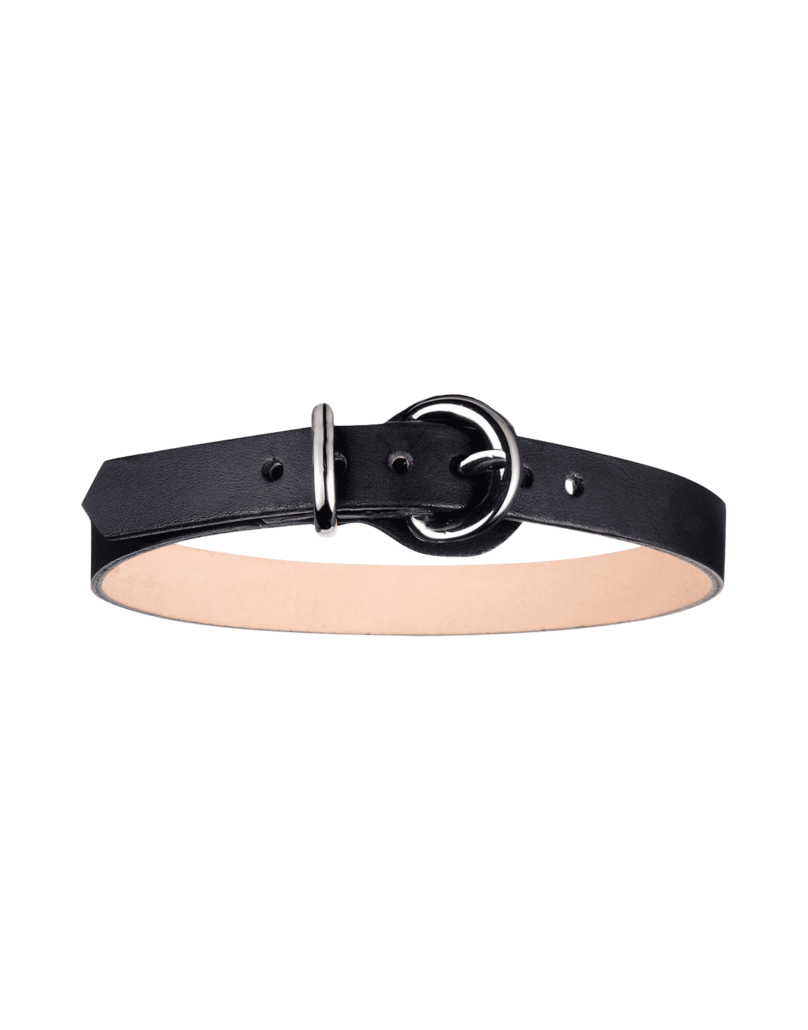 Veronika Leather Single Choker Black | Agent Provocateur