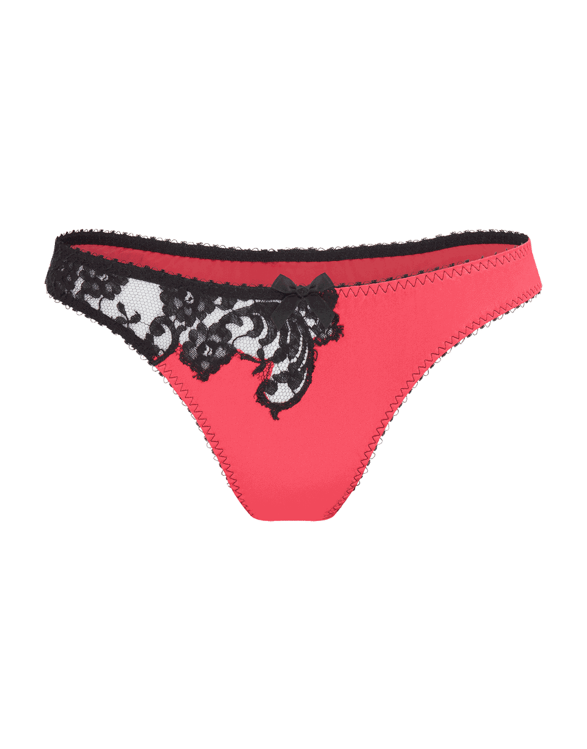 Nayeli Thong Pink/Black | Agent Provocateur