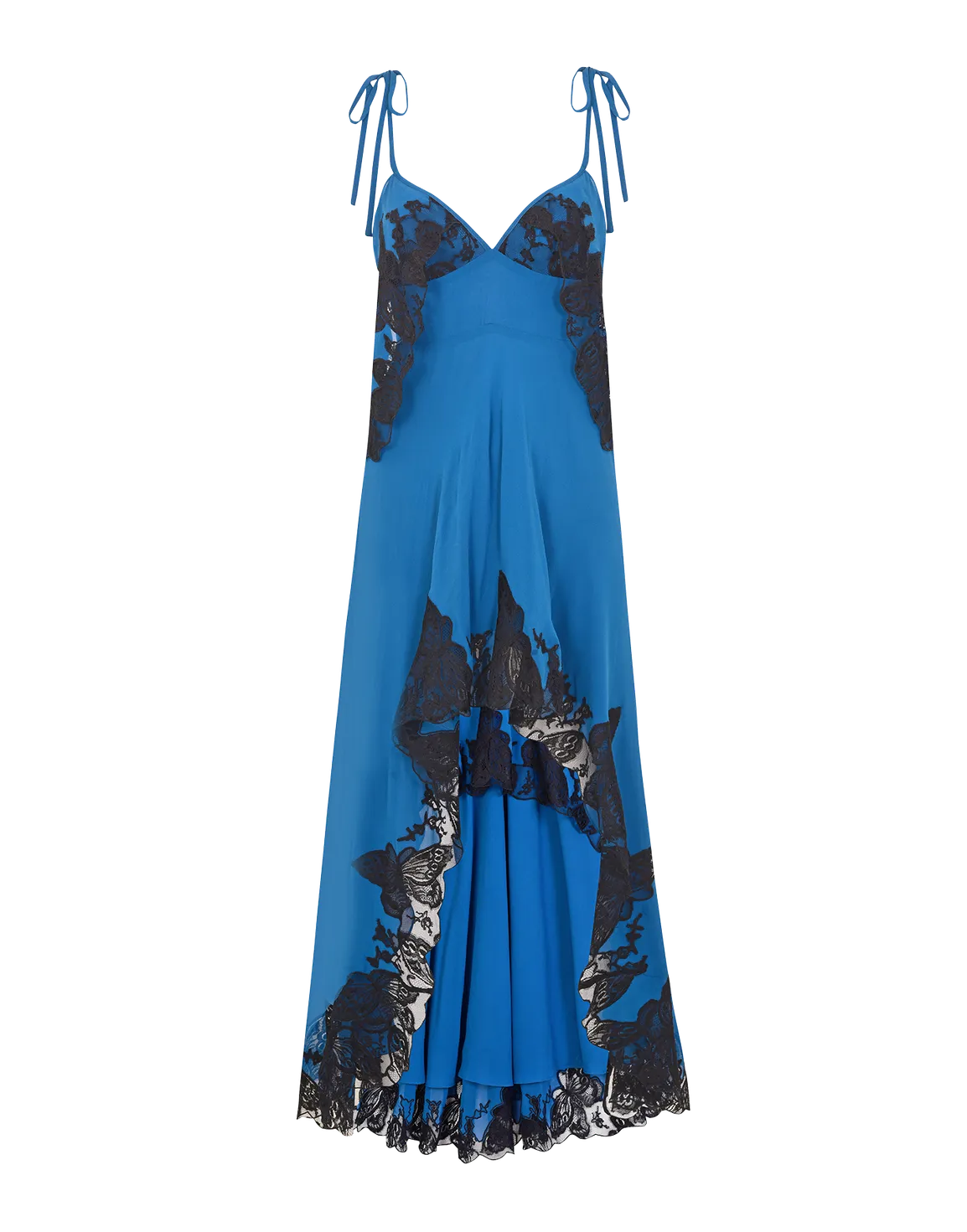 Aymee Long Dress Blue/Black | Agent Provocateur
