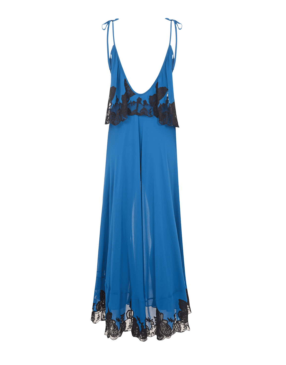 Aymee Long Dress Blue/Black | Agent Provocateur