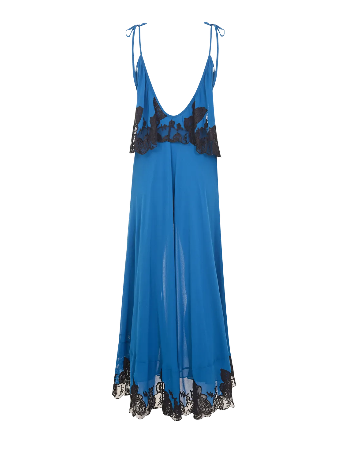 Aymee Long Dress Blue/Black | Agent Provocateur