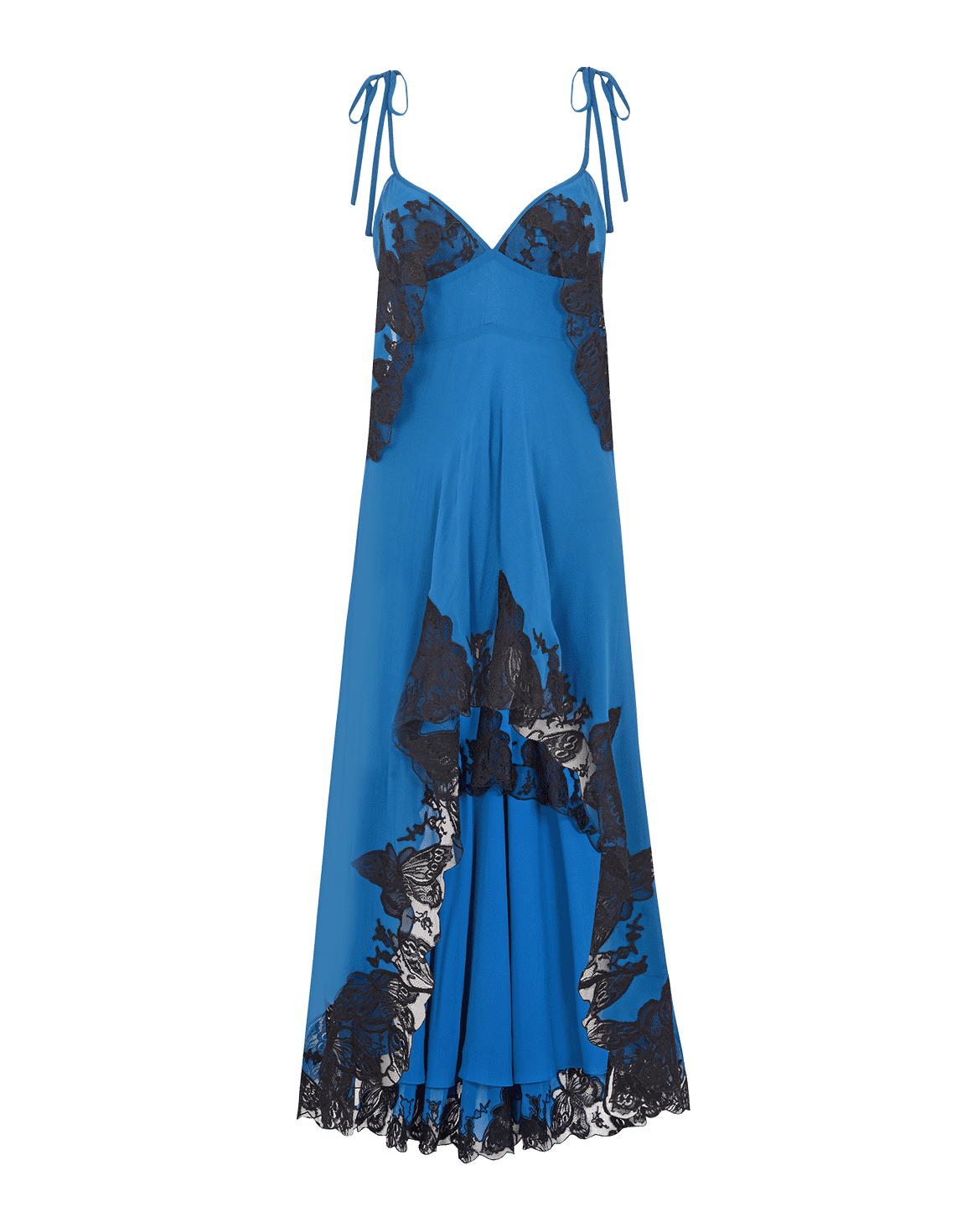 Aymee Long Dress Blue/Black | Agent Provocateur