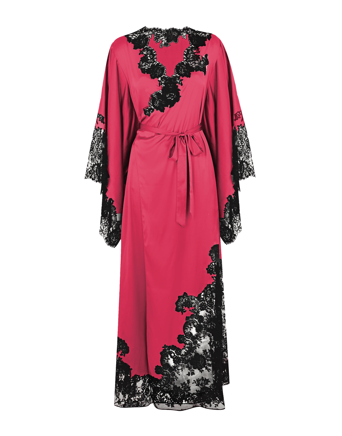 Nayeli Long Kimono Pink/Black | Agent Provocateur
