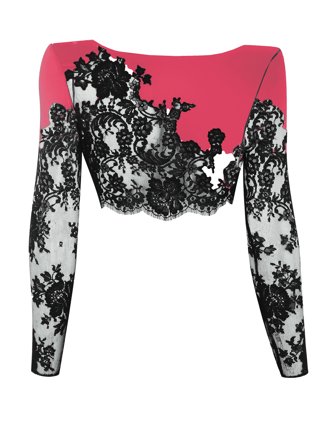 Nayeli Pyjama Top Pink/Black | Agent Provocateur