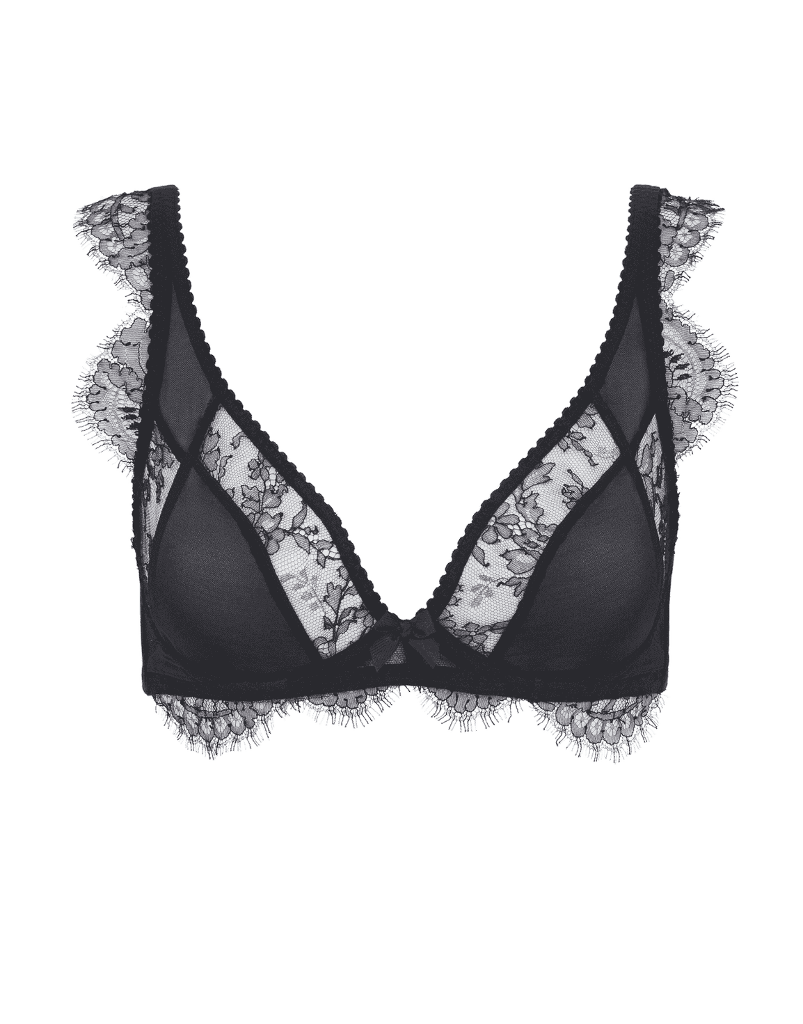Deanna High Apex Bra Black | Agent Provocateur