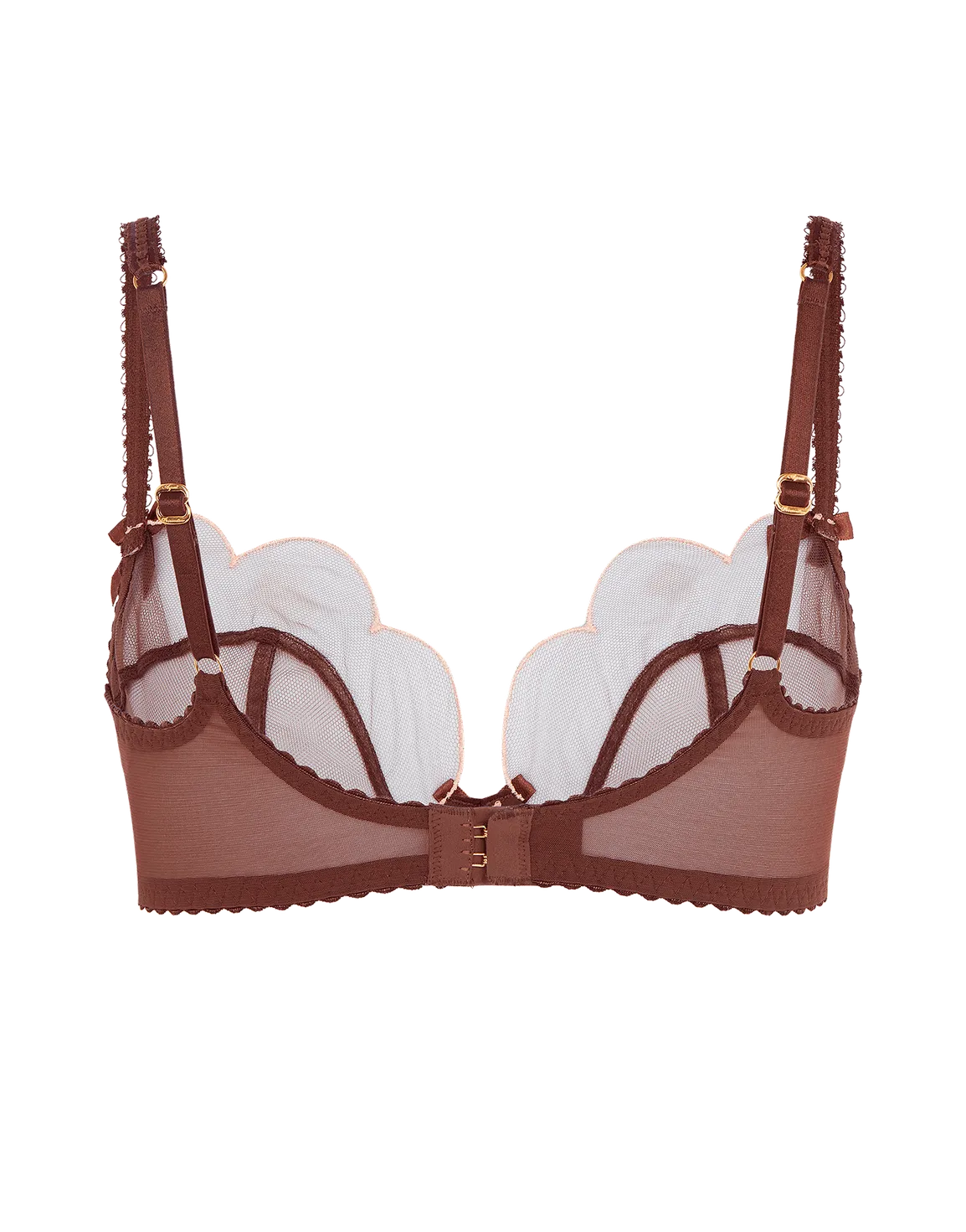 Lorna Plunge Underwired Bra Chestnut | Agent Provocateur