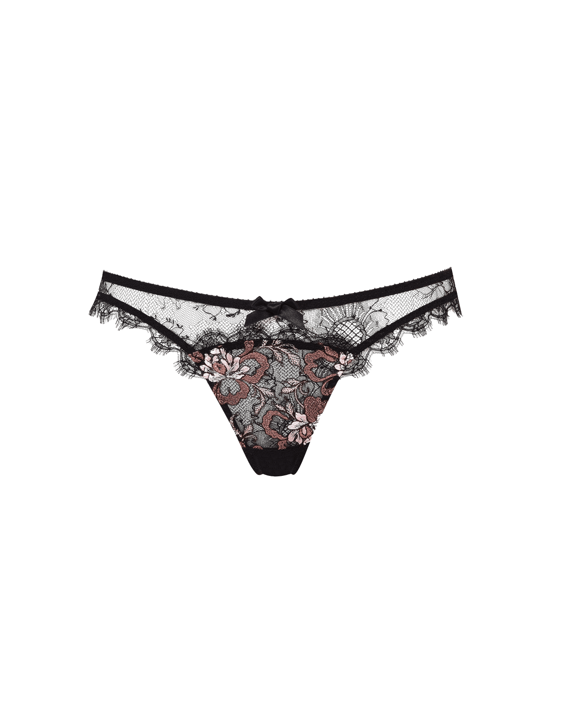 Carli Full Brief Black/Rose Gold | Agent Provocateur