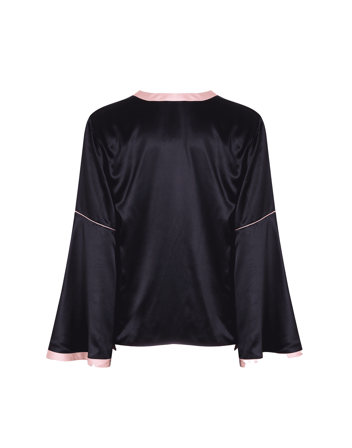Selene Pyjama Shirt Black/Peach | Agent Provocateur