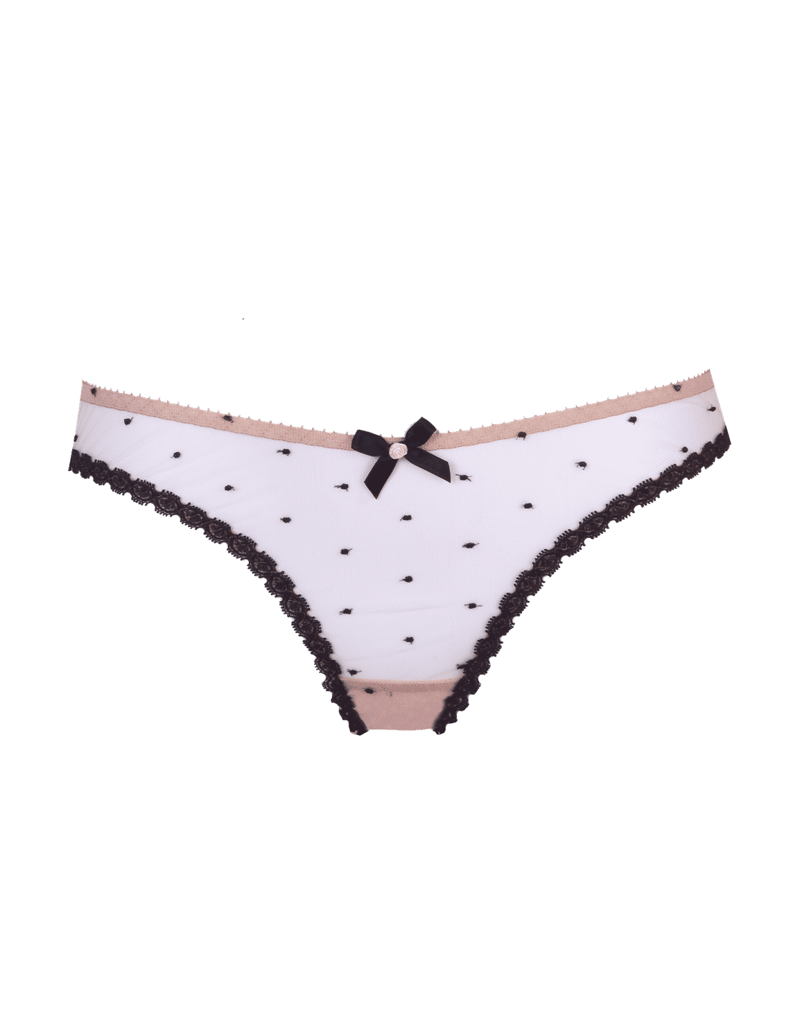 Poppie Full Brief Nude/Black | Agent Provocateur