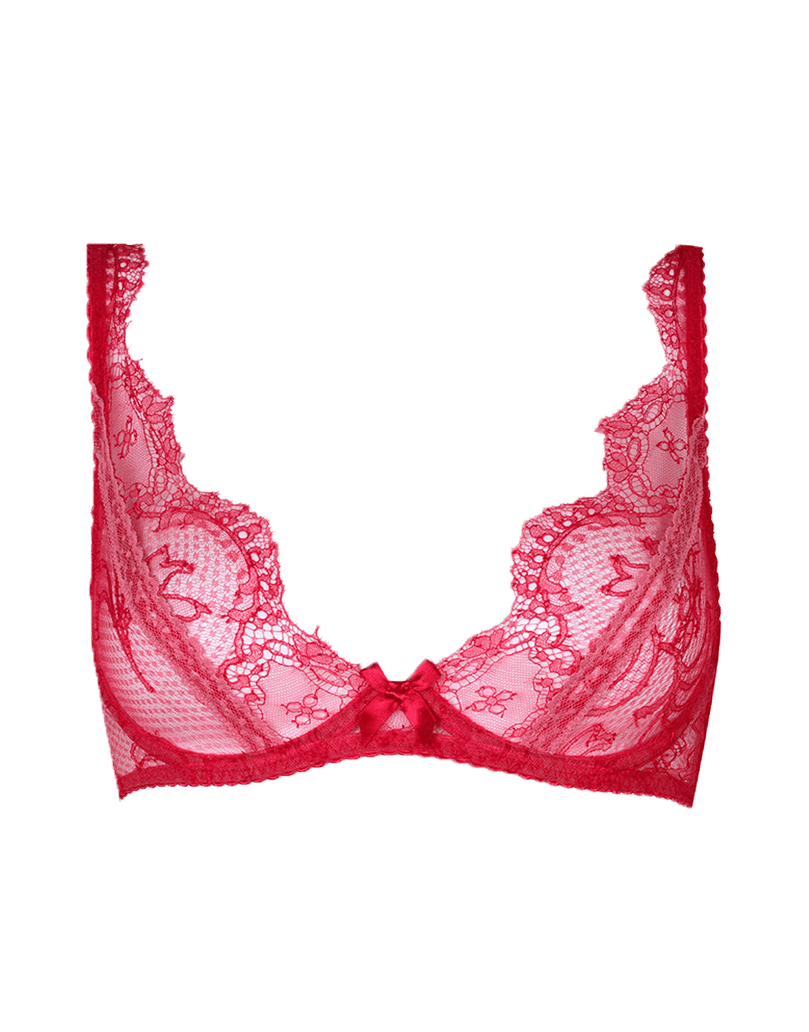 Alannah High Apex Bra Red/Pink | Agent Provocateur