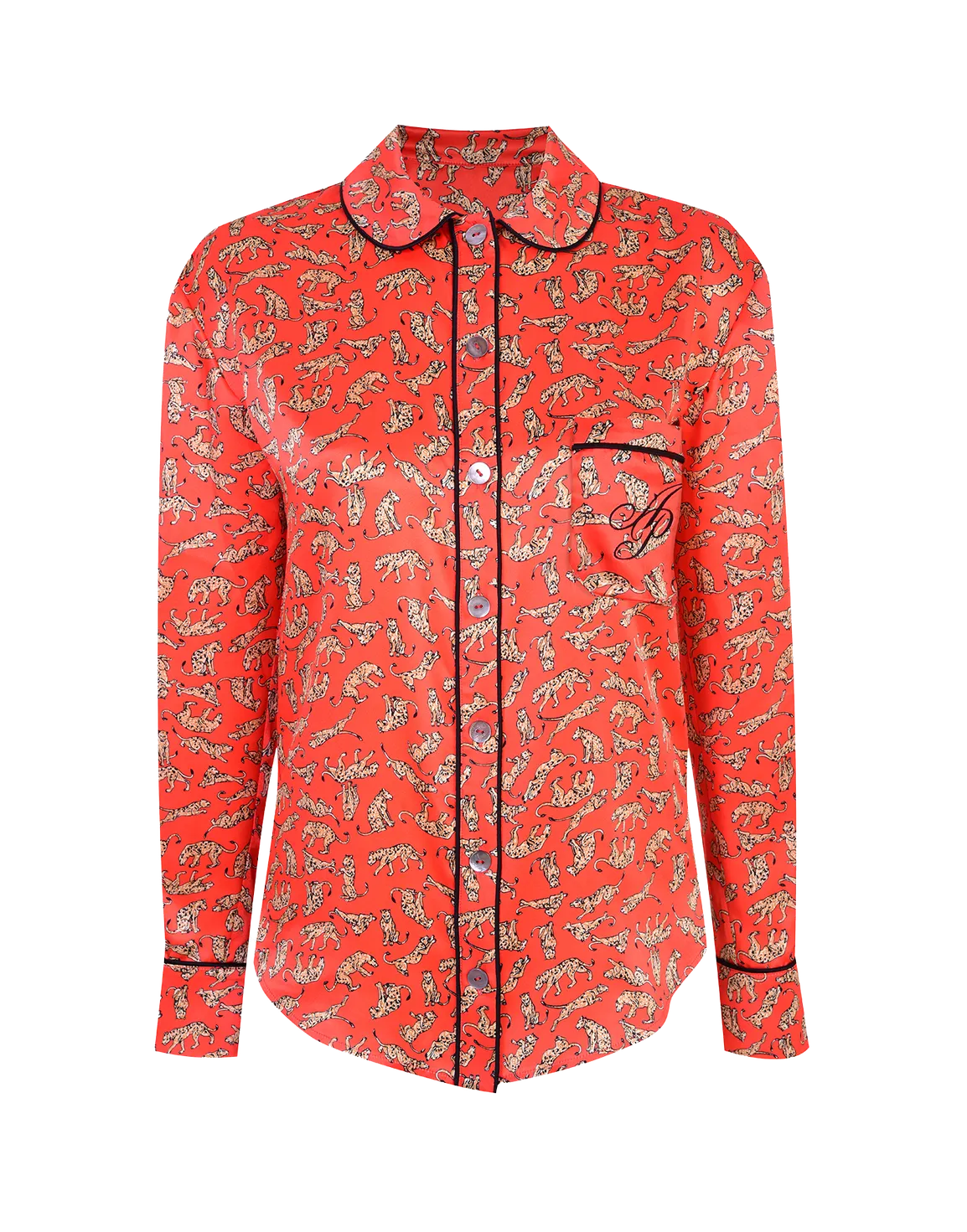 Catalyna Pyjama Shirt Pink/Multi | Agent Provocateur