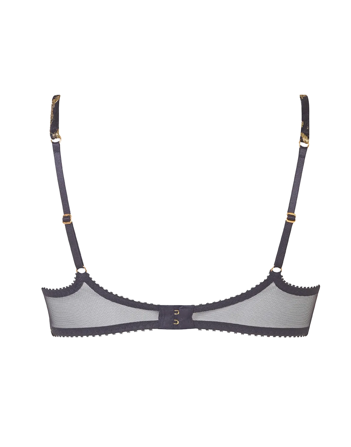 Genevieve Full Cup Bra Black/Gold | Agent Provocateur