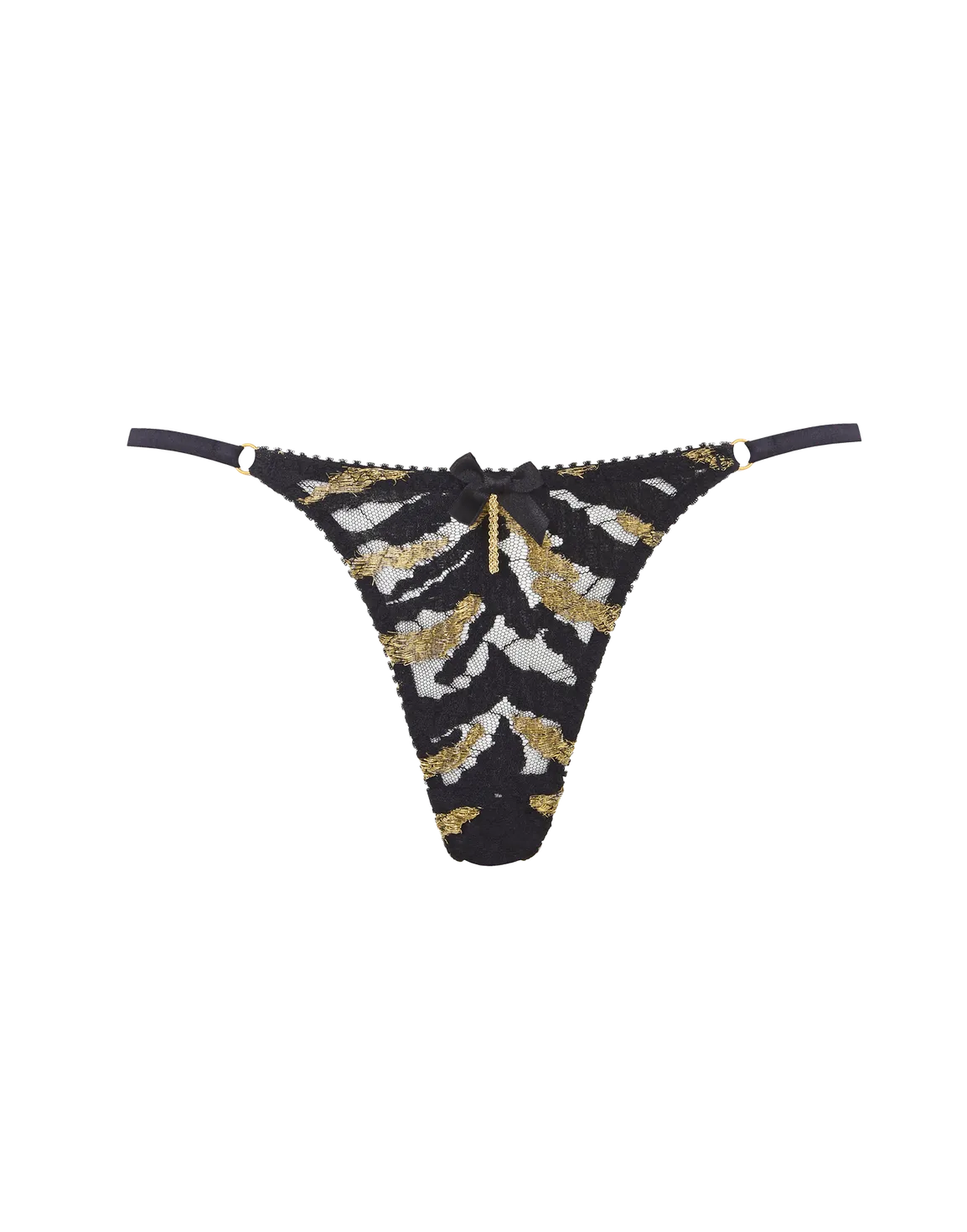 Genevieve Thong Black/Gold | Agent Provocateur