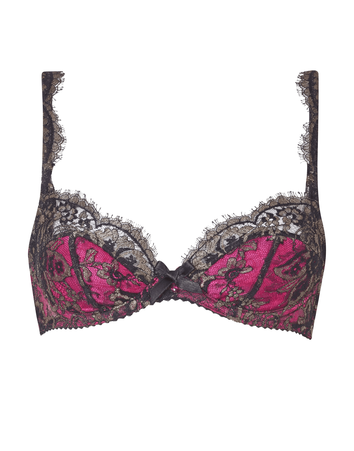 Yesmine Padded Bra Black/Gold | Agent Provocateur
