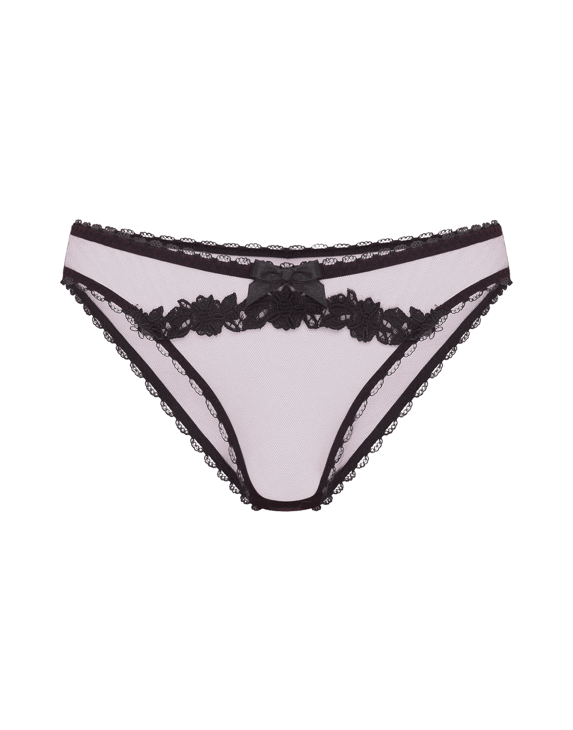 Lianne Brief Burgundy/Black | Agent Provocateur