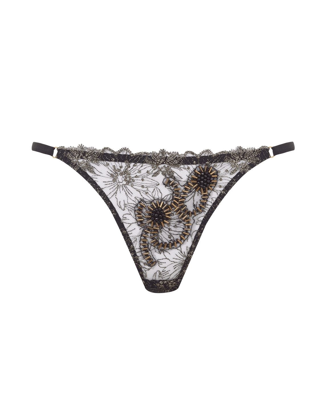 Kimiko Thong Black/Gold | Agent Provocateur