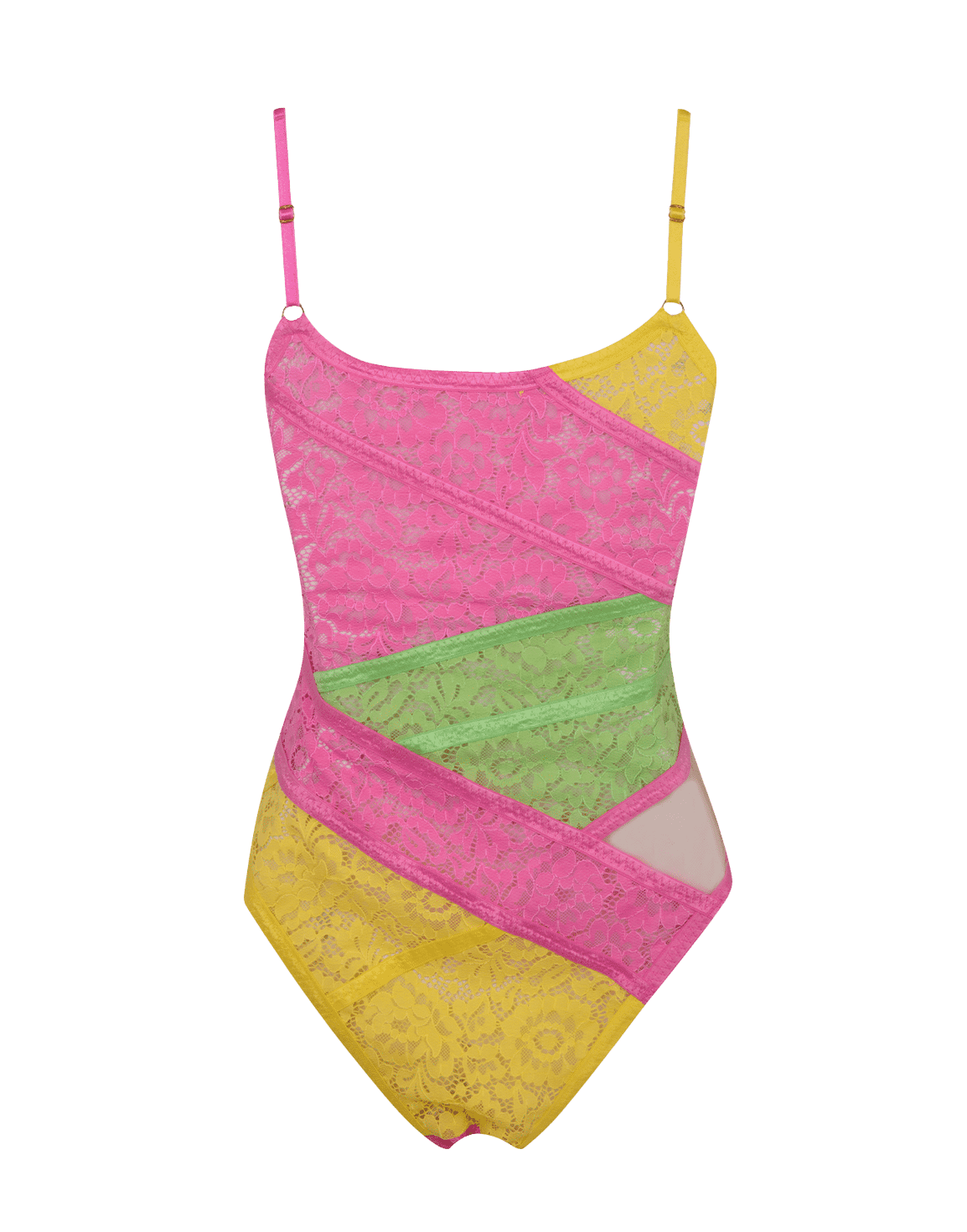 Marty Bodysuit Yellow/Pink | Agent Provocateur